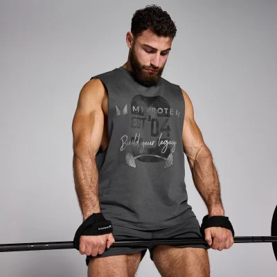 MP Men's Origin Graphic Vest - Washed Grey - XS Image 6