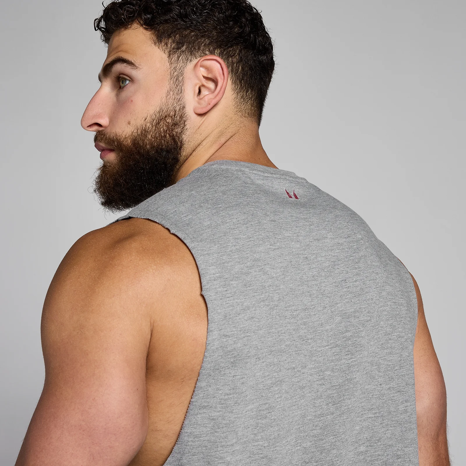 MP Men's Origin Graphic Vest - Grey Marl - XS Image 5