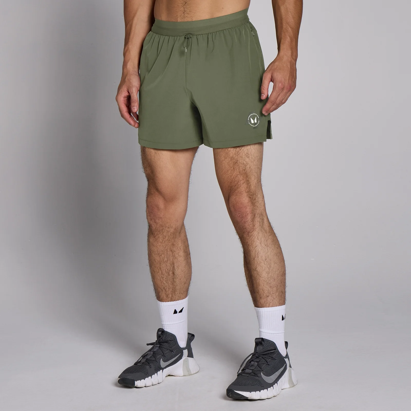 MP Men's Tempo 360 Woven 5" Shorts - Dark Olive - S Image 1