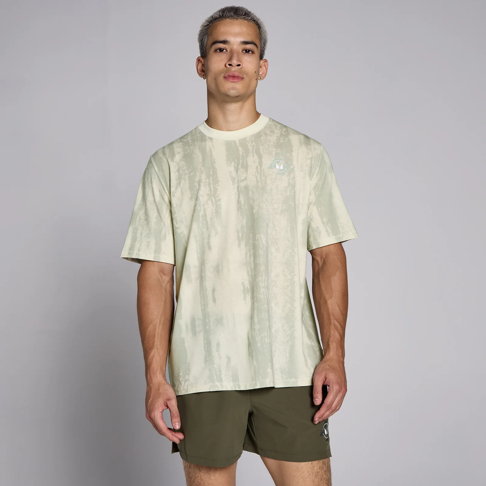 MP Men's Tempo Oversized T-Shirt - Barley Green - L Image 1
