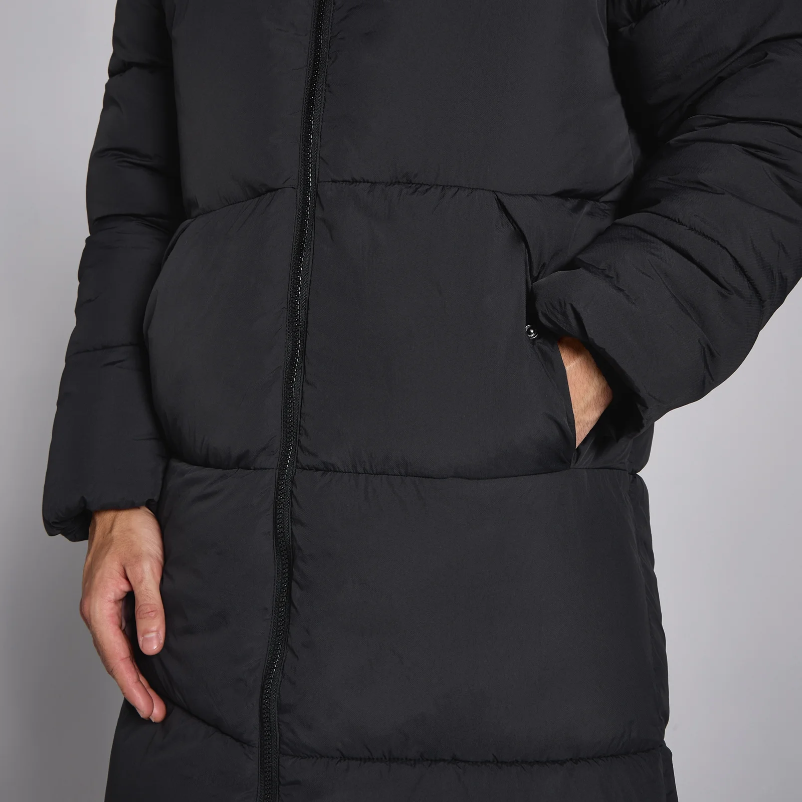 MP Men's Long Puffer Jacket - Black - XS Image 5