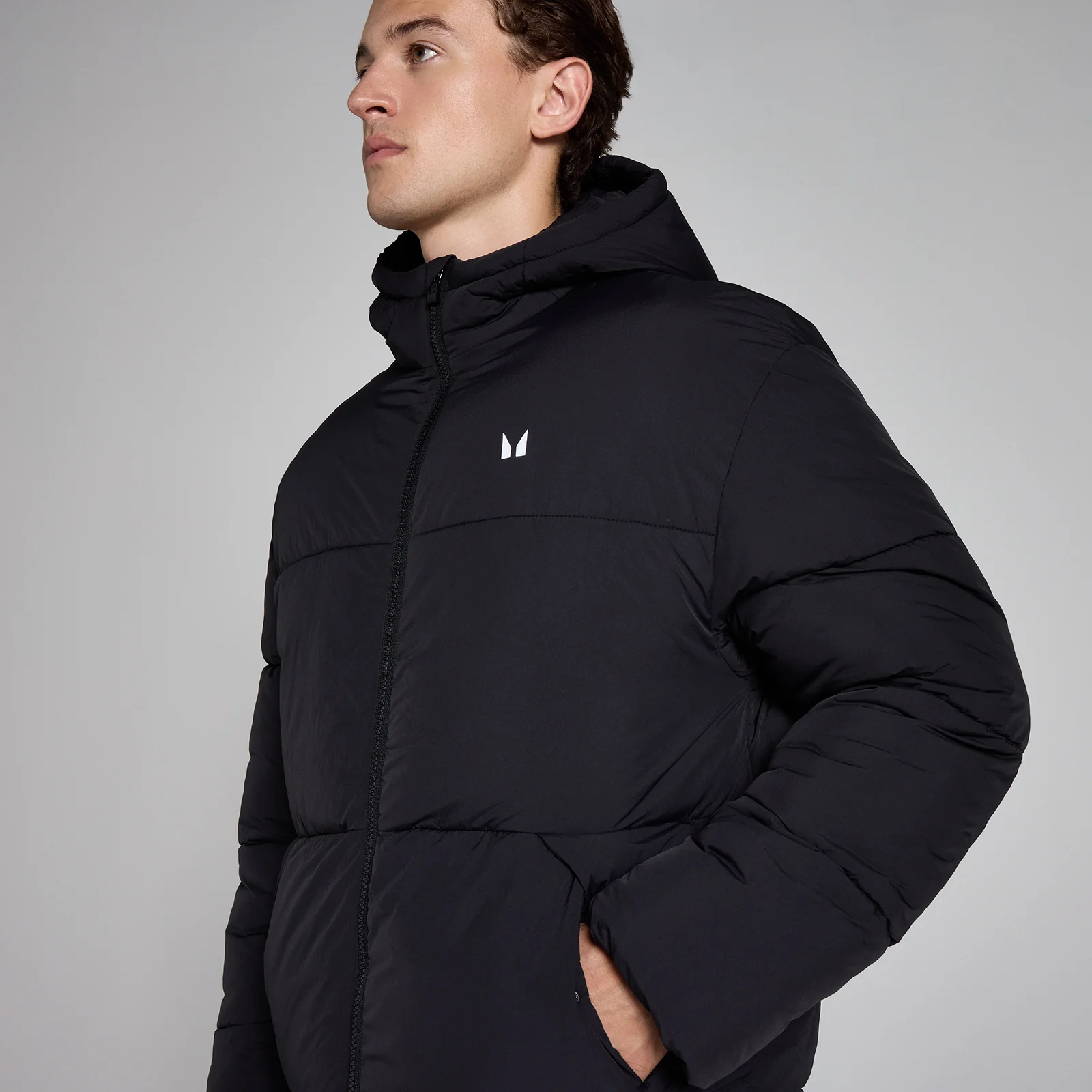 MP Men's Long Puffer Jacket - Black - XS Image 3