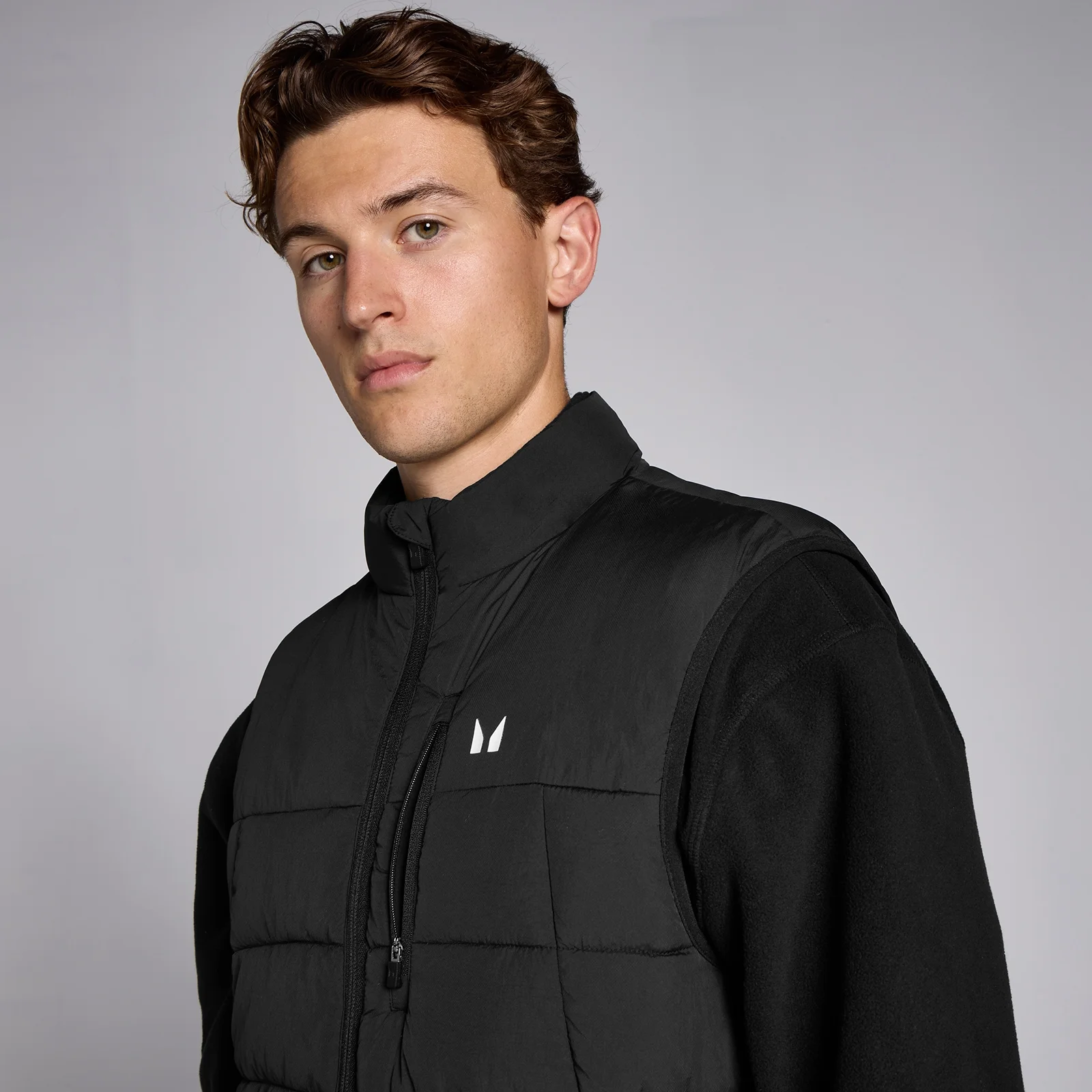 MP Men's Light Padded Gilet - Black - S Image 5