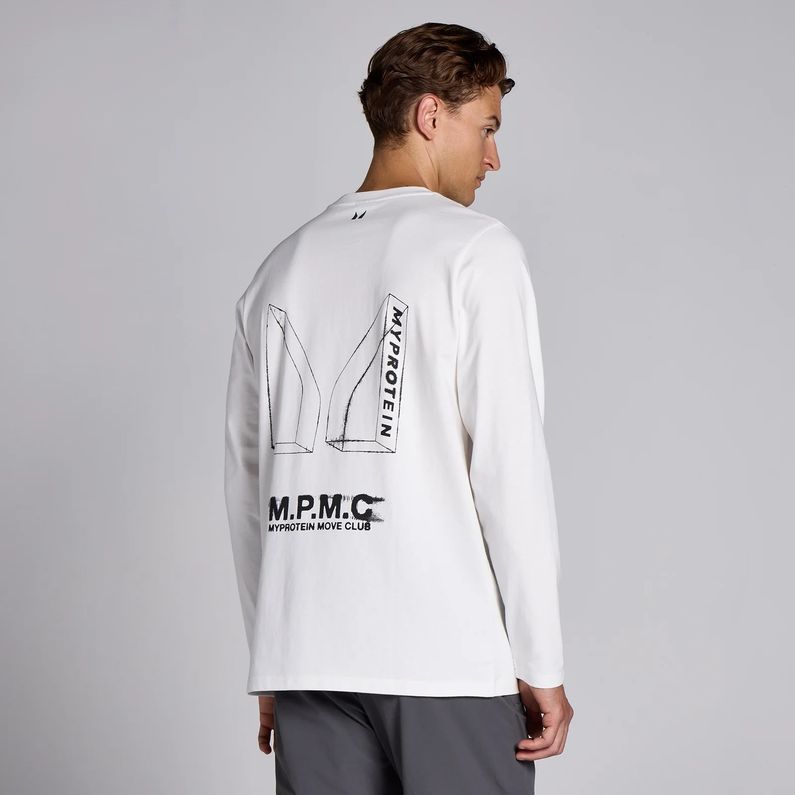 MP Men's Long Sleeve Top - White - M Image 2