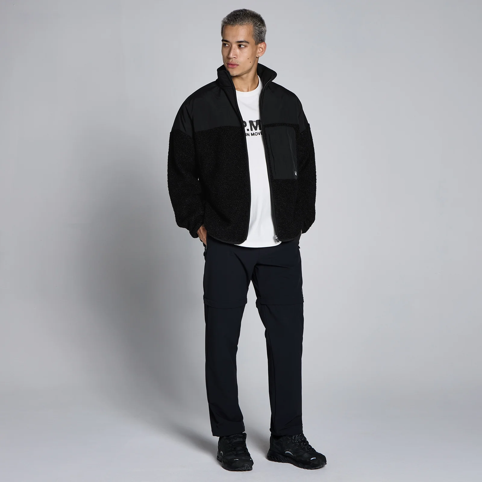 MP Men's Hybrid Fleece - Black - XXL Image 3