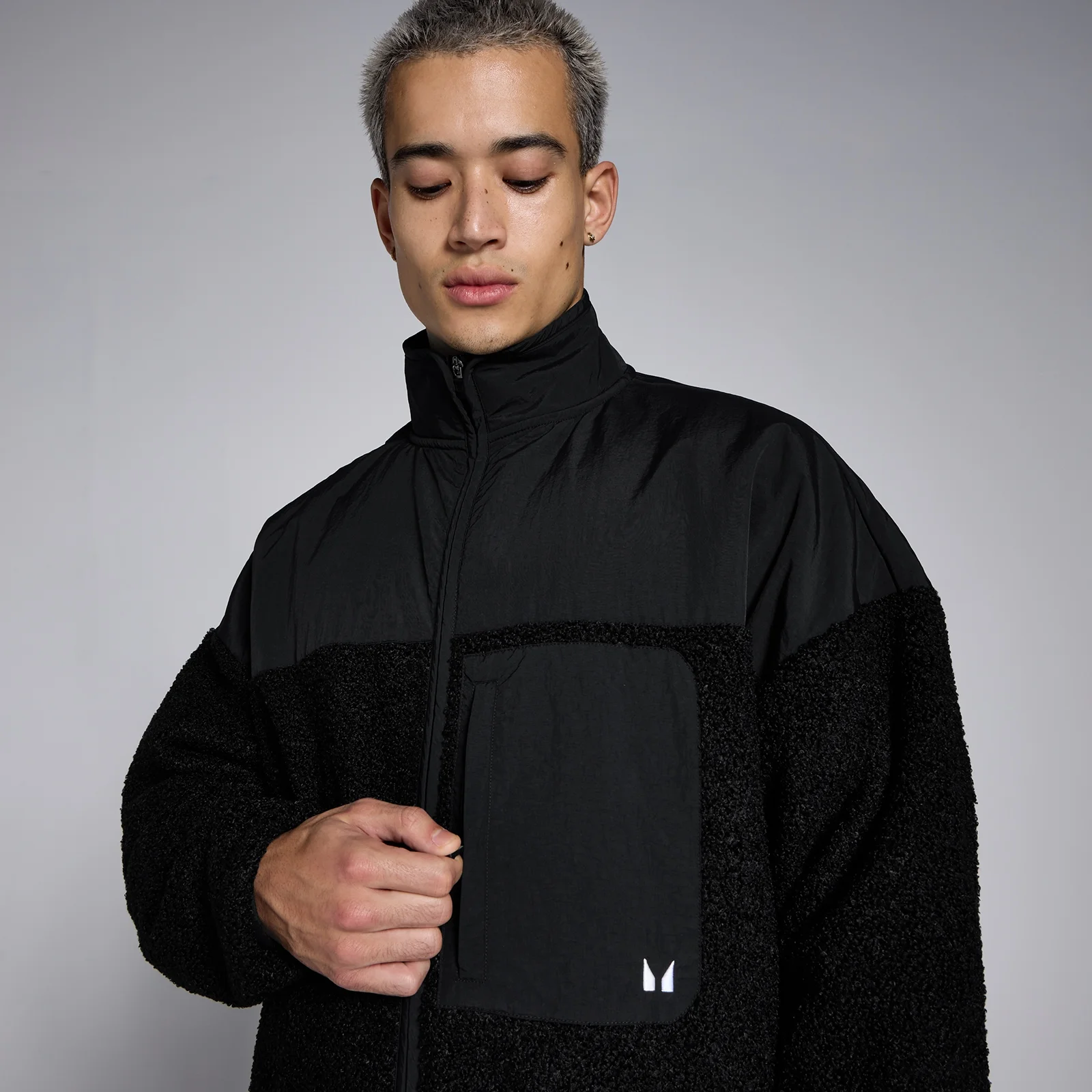 MP Men's Hybrid Fleece - Black - XXL Image 4