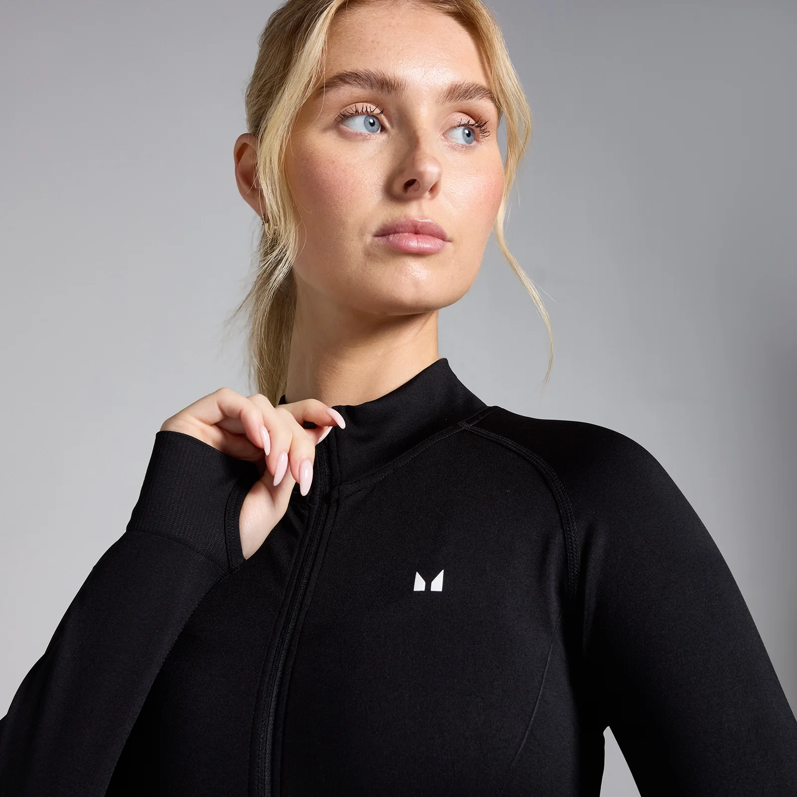 MP Women's Shape Seamless Zip Through Jacket - Black - S Image 4