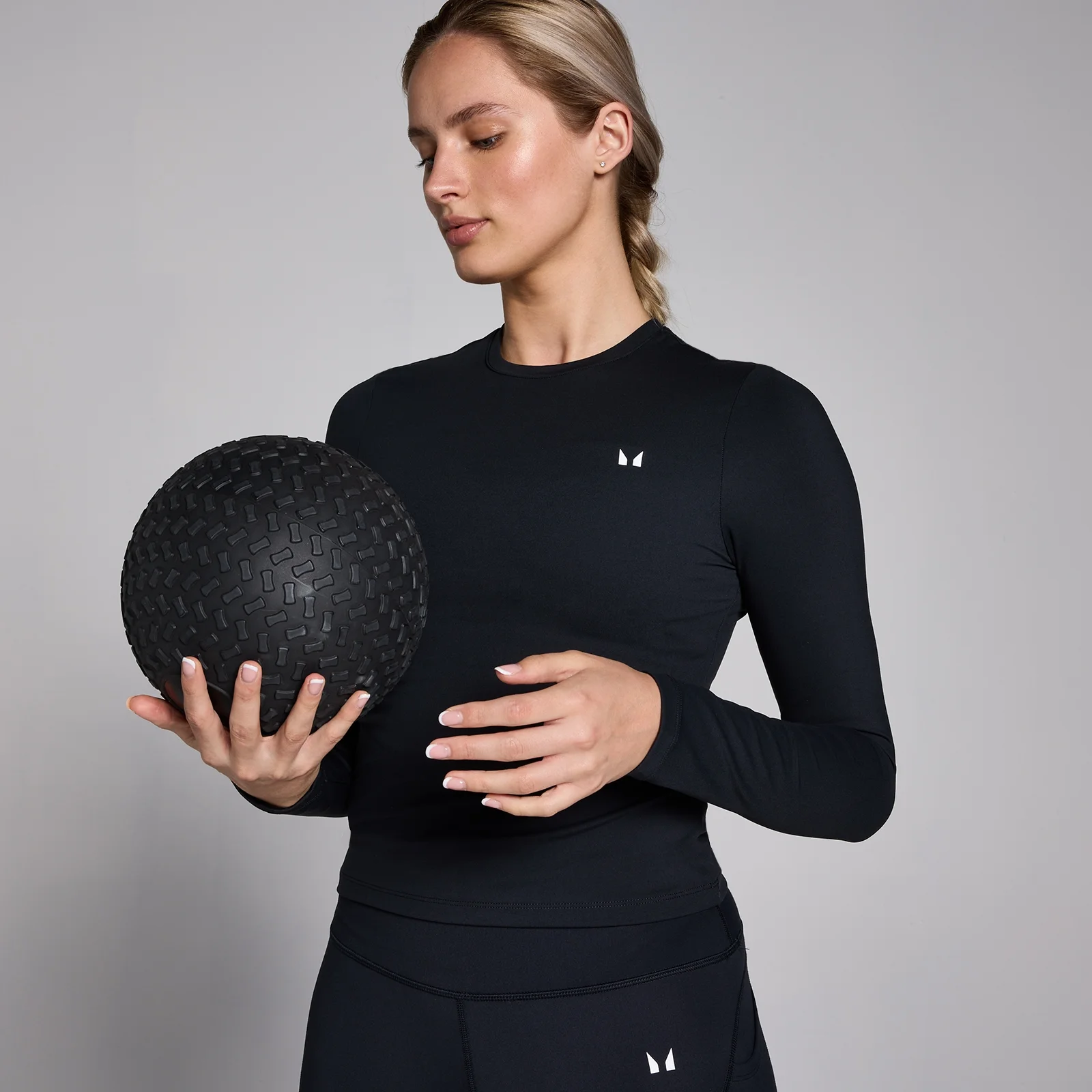 MP Women's Tempo Good Body Fit Long Sleeve Top - Black - S Image 5