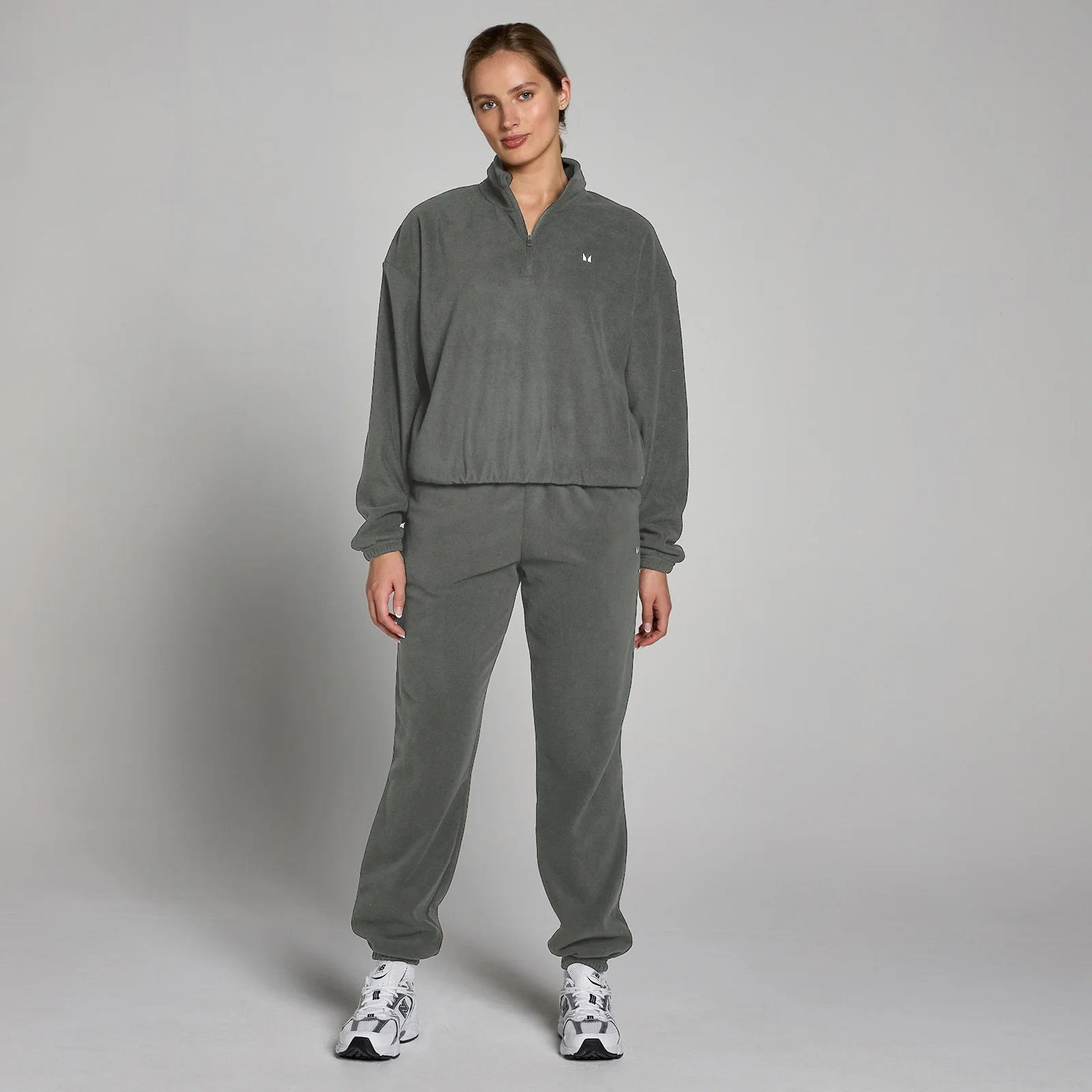 MP Women's Funnel Neck 1/4 Zip Fleece - Gunmetal - L Image 3