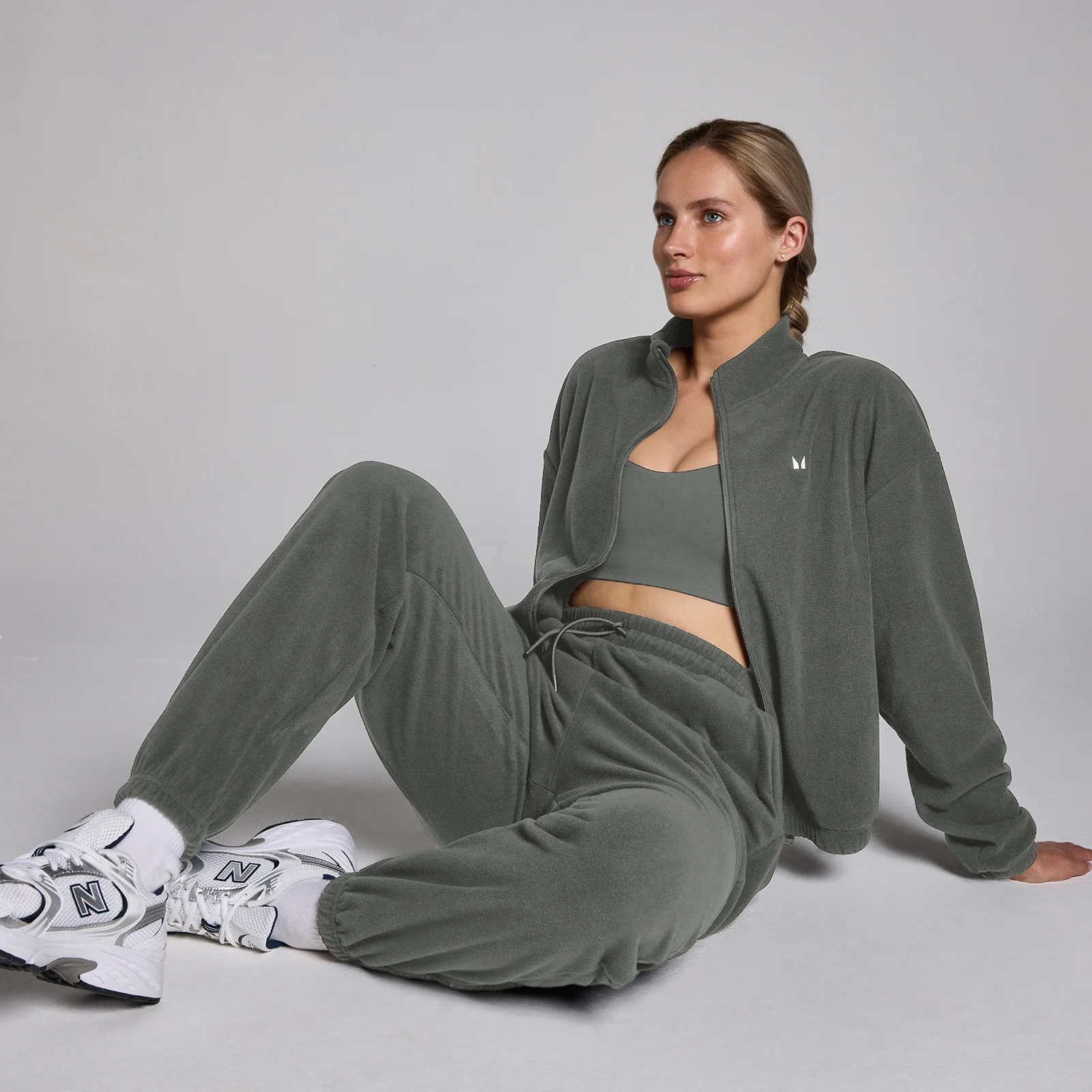 MP Women's Zip Through Fleece Jacket - Gunmetal - S Image 5