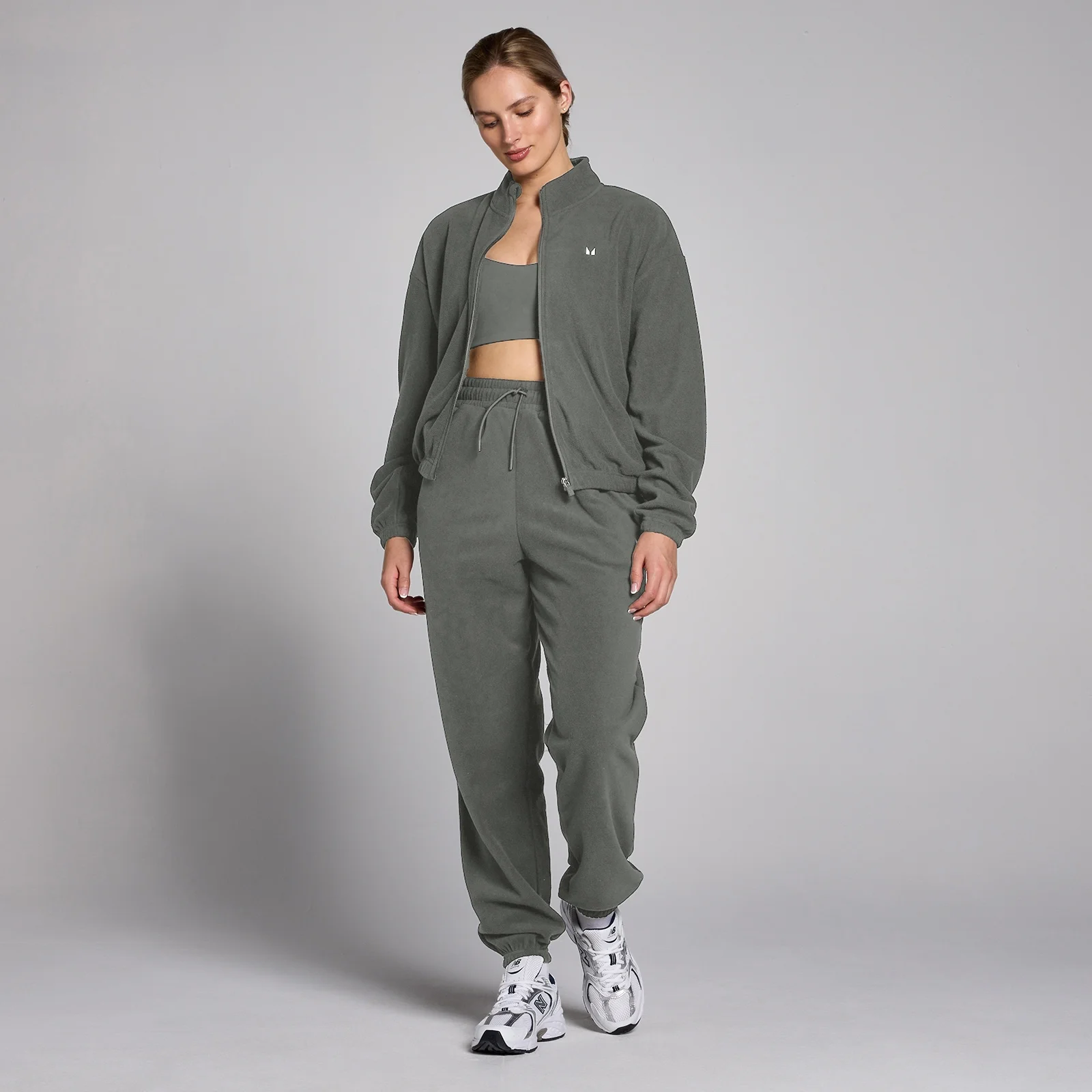 MP Women's Zip Through Fleece Jacket - Gunmetal - S Image 3