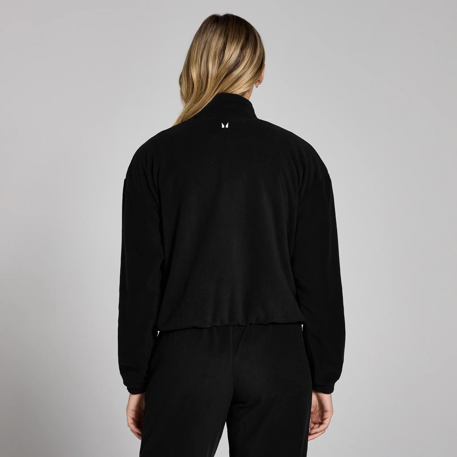 MP Women's Funnel Neck 1/4 Zip Fleece - Black - XS Image 2