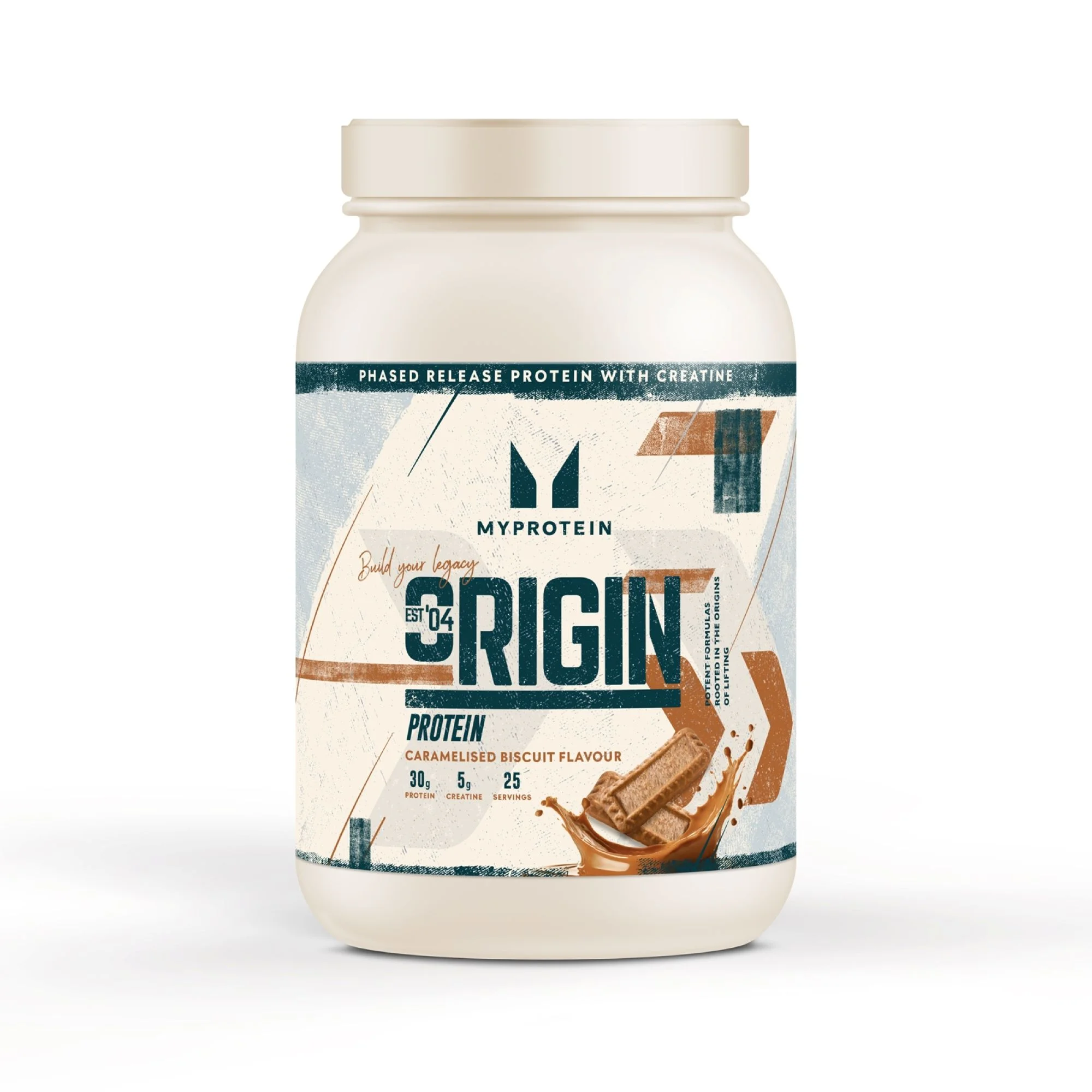 Origin Protein (with Creatine) - 25servings - Caramelised Biscuit Image 1
