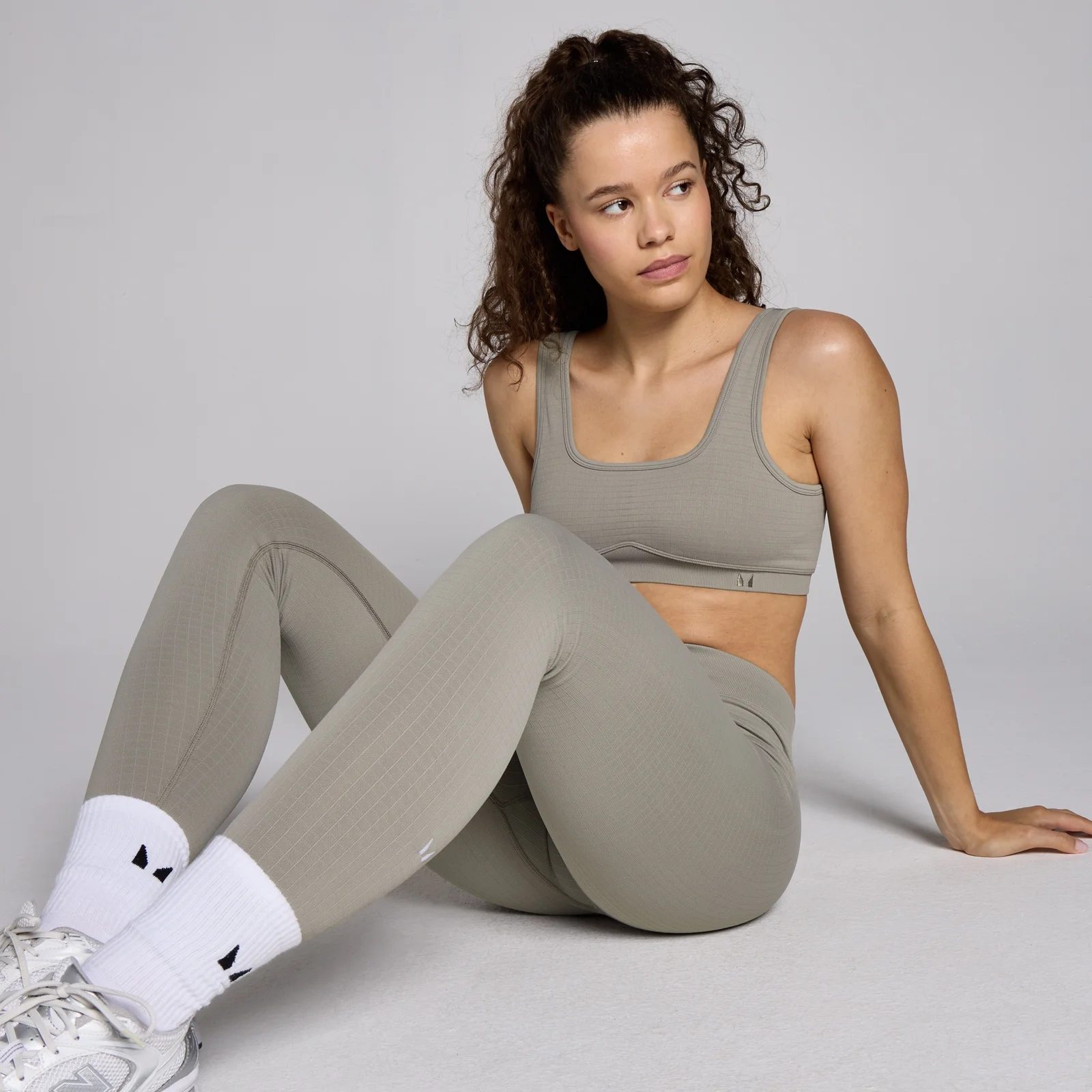 MP Women's Waffle Seamless Bra - Clay - L Image 5