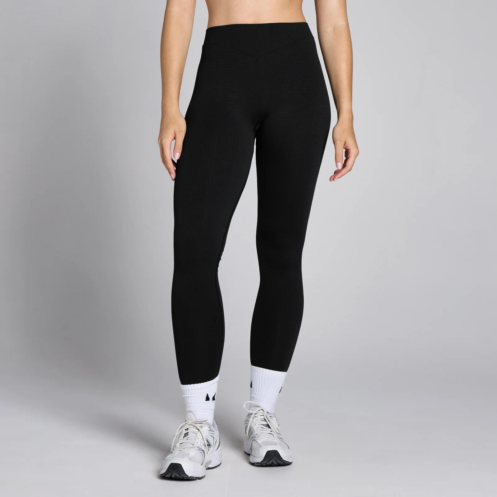 MP Women's Waffle Seamless Leggings - Black - XS Image 1