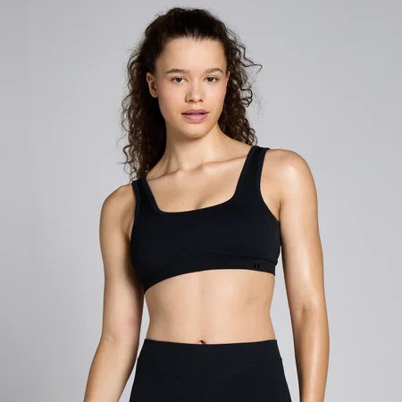 MP Women's Waffle Seamless Bra - Black