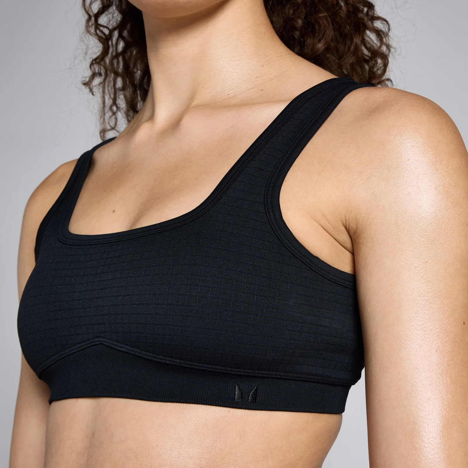 MP Women's Waffle Seamless Bra - Black - XS Image 4