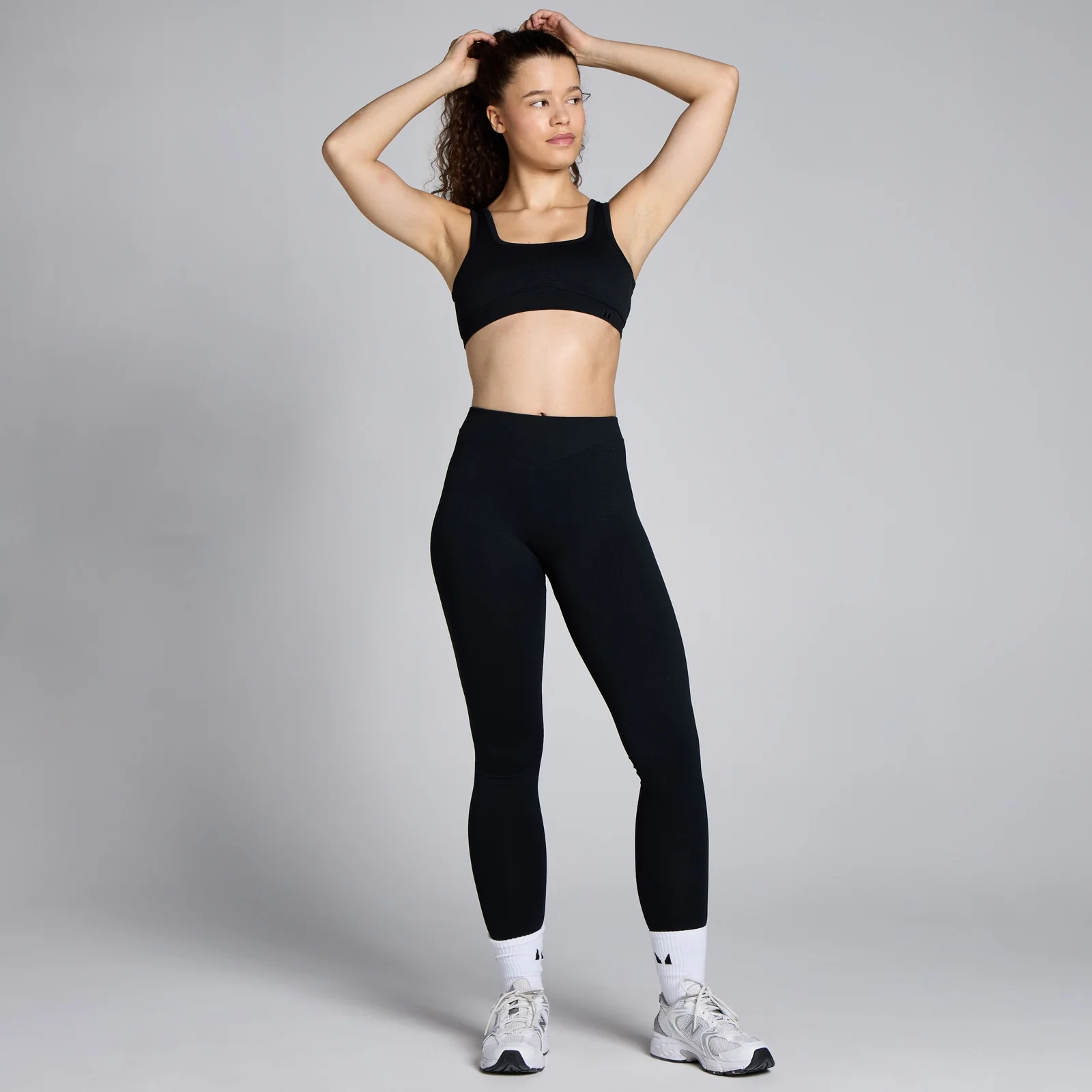 MP Women's Waffle Seamless Bra - Black - XS Image 3