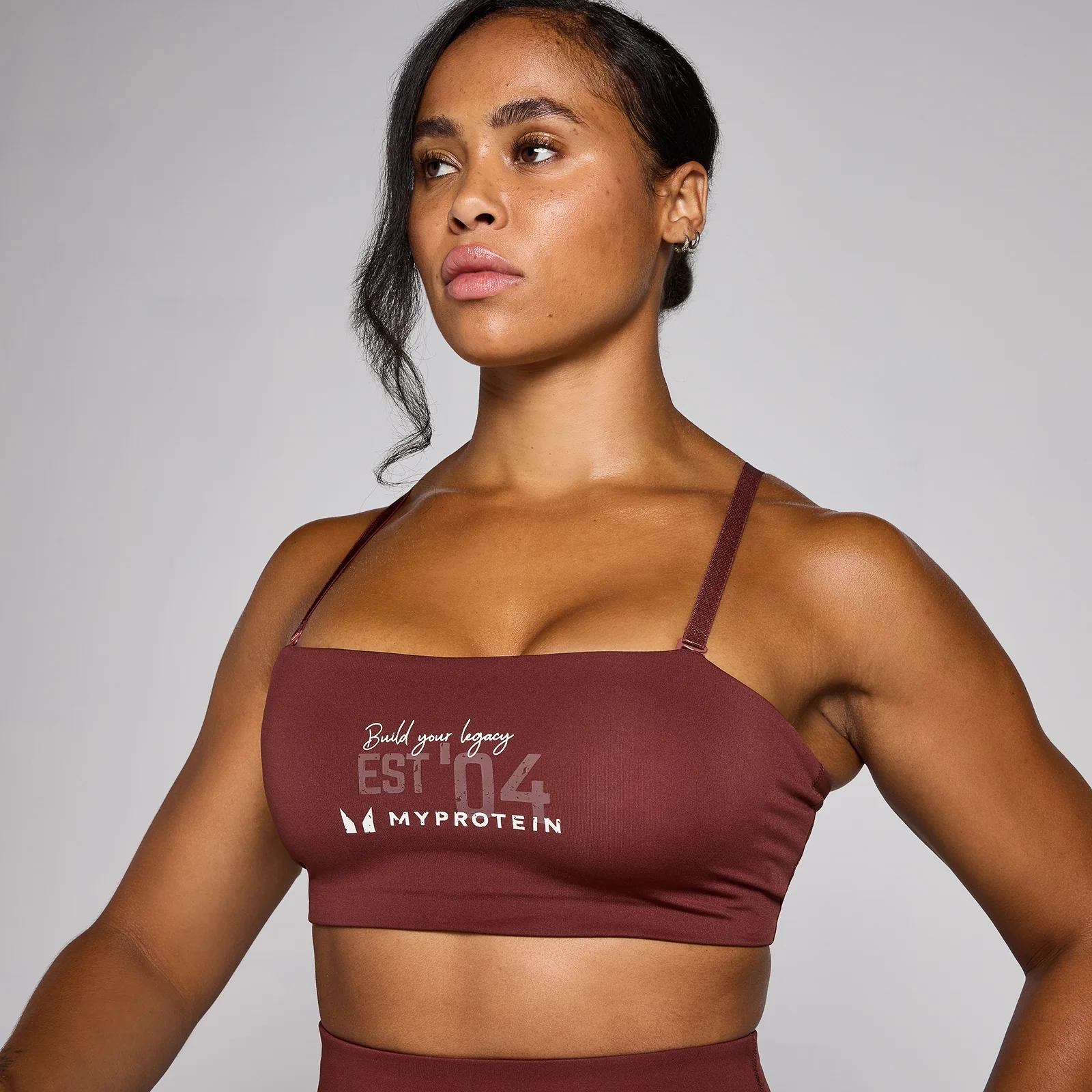 MP Women's Origin Graphic Training Sports Bra - Firebrick - XS Image 4