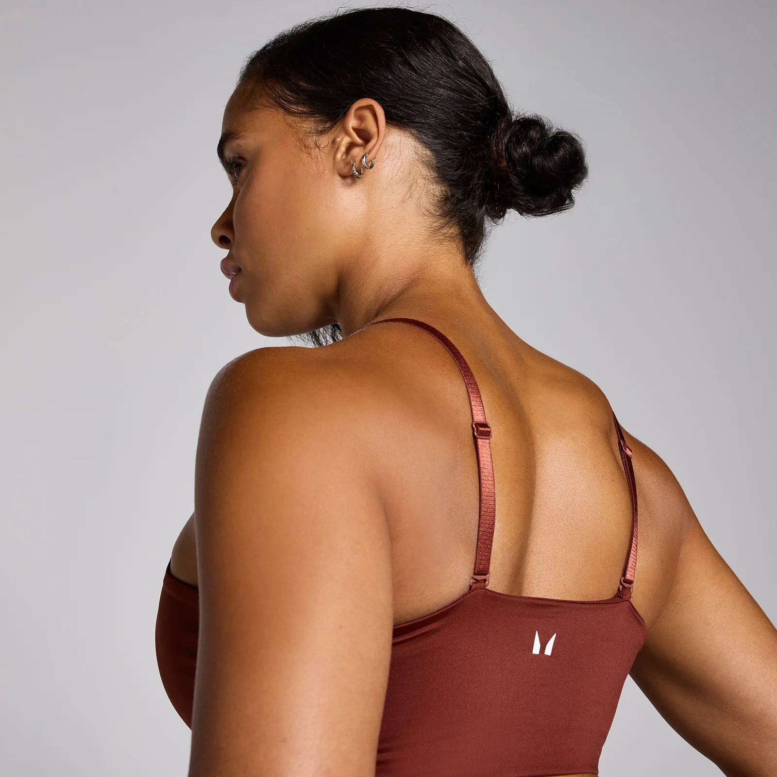 MP Women's Origin Graphic Training Sports Bra - Firebrick - XS Image 5