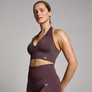 MP Women's Tempo Seamless Halter Neck Bra - Fudge - Size XL