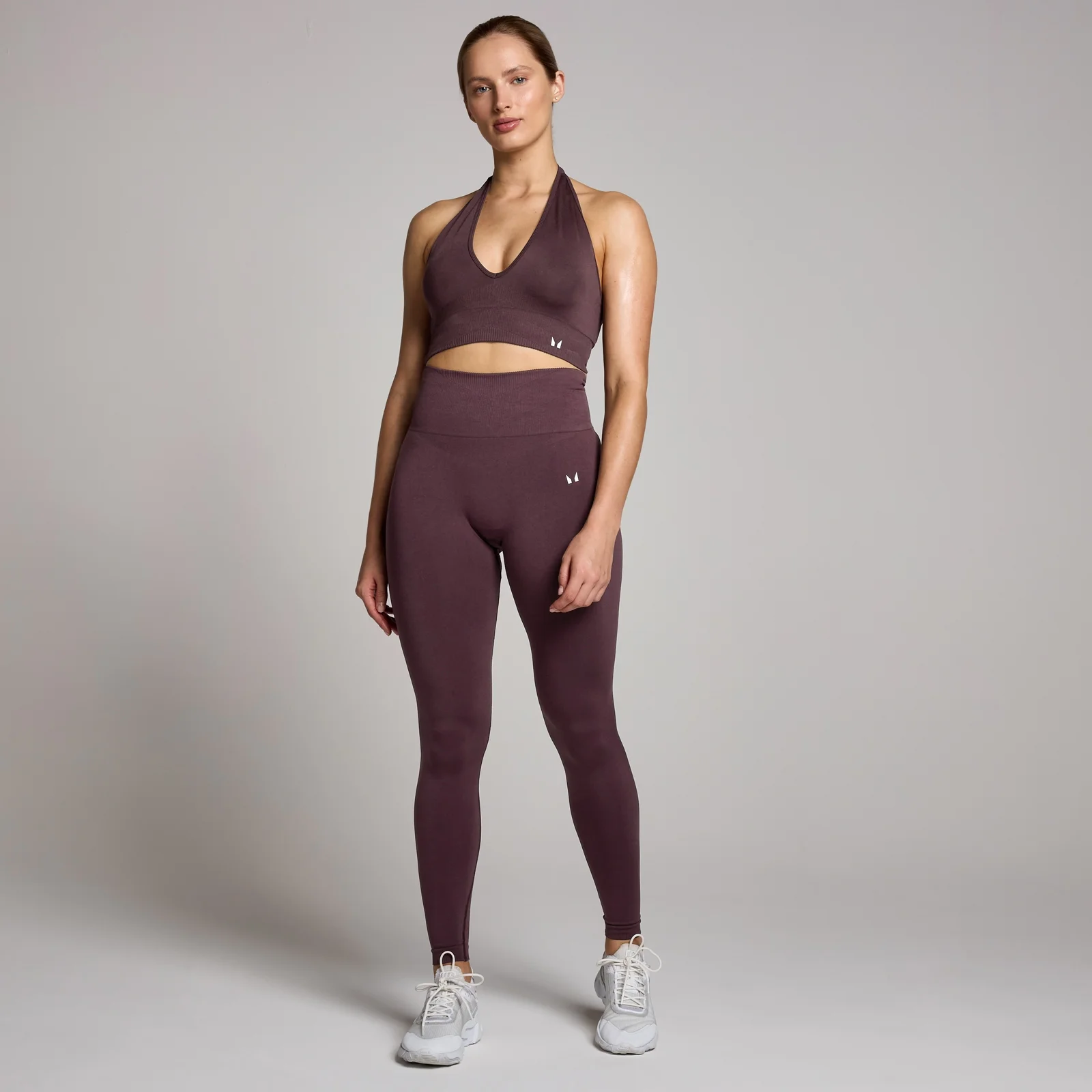 MP Women's Tempo Seamless Halter Neck Bra - Fudge - XL Image 3