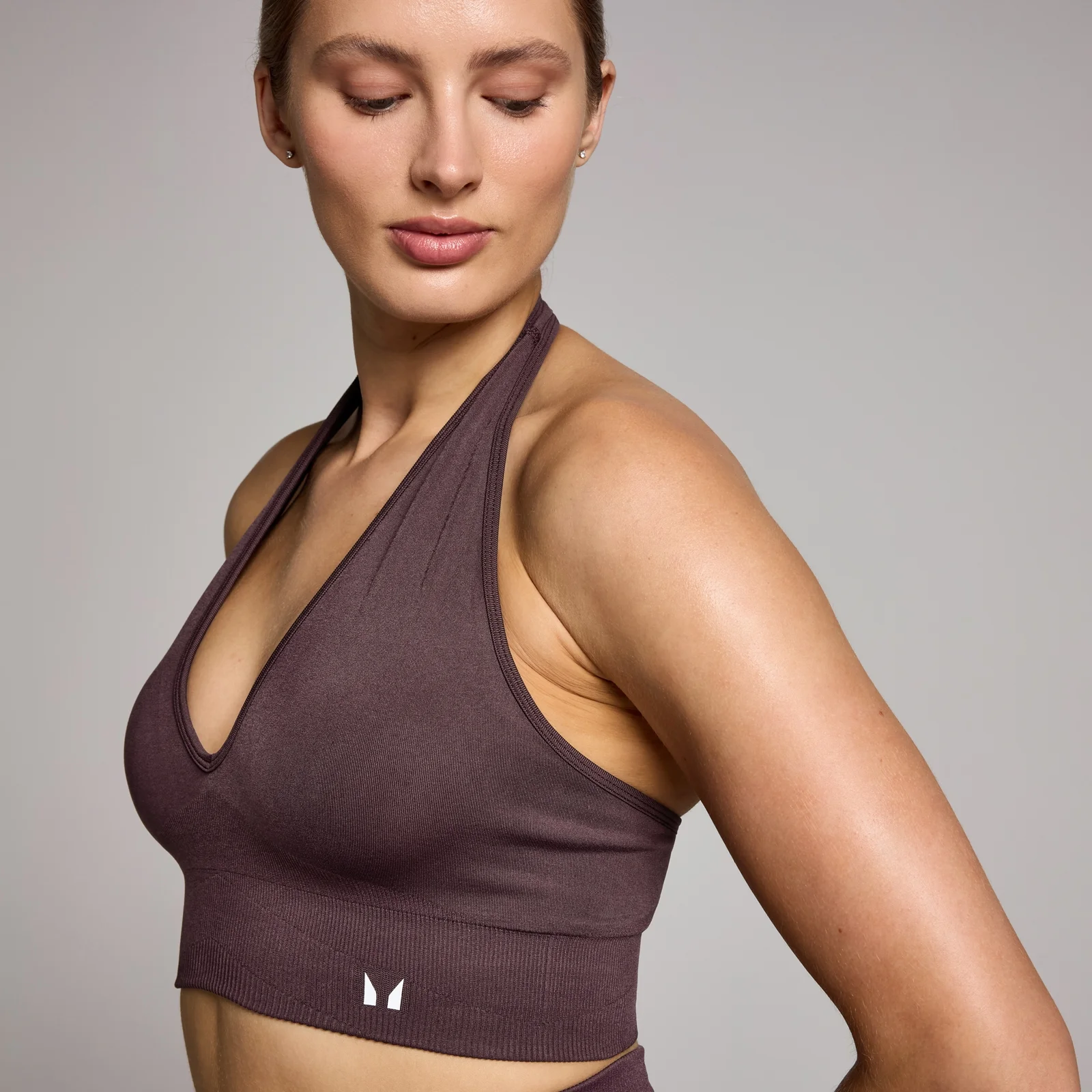 MP Women's Tempo Seamless Halter Neck Bra - Fudge - XL Image 4