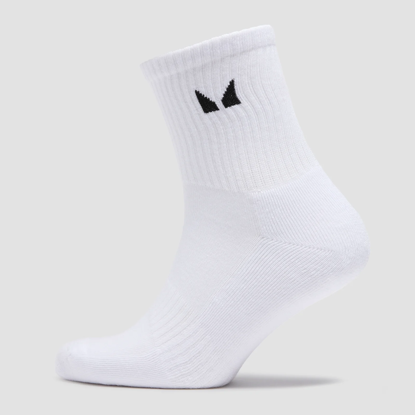 MP Unisex Crew Socks (5 Pack) - White - UK 2-5 Image 2