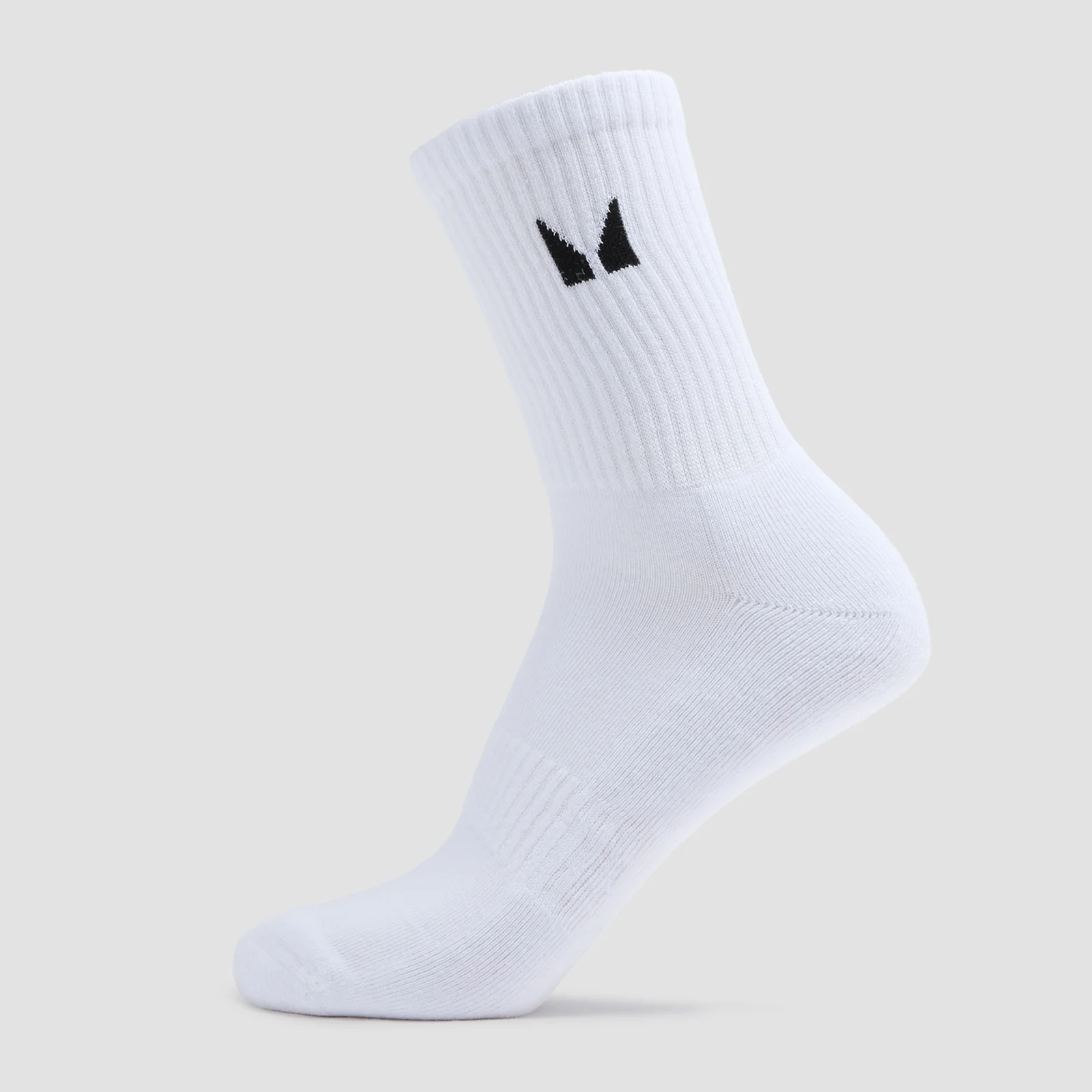 MP Unisex Crew Socks (3 Pack) - White - UK 9-11 Image 2