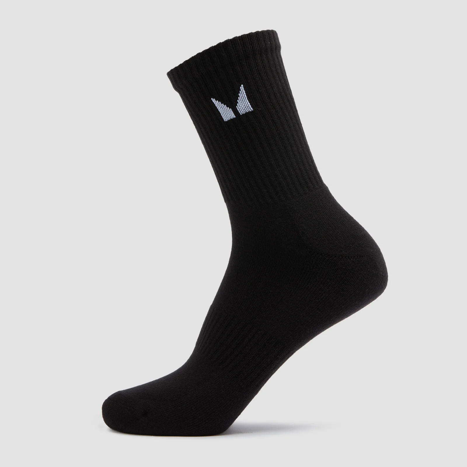 MP Unisex Crew Socks (3 Pack) - Black - UK 6-8 Image 2