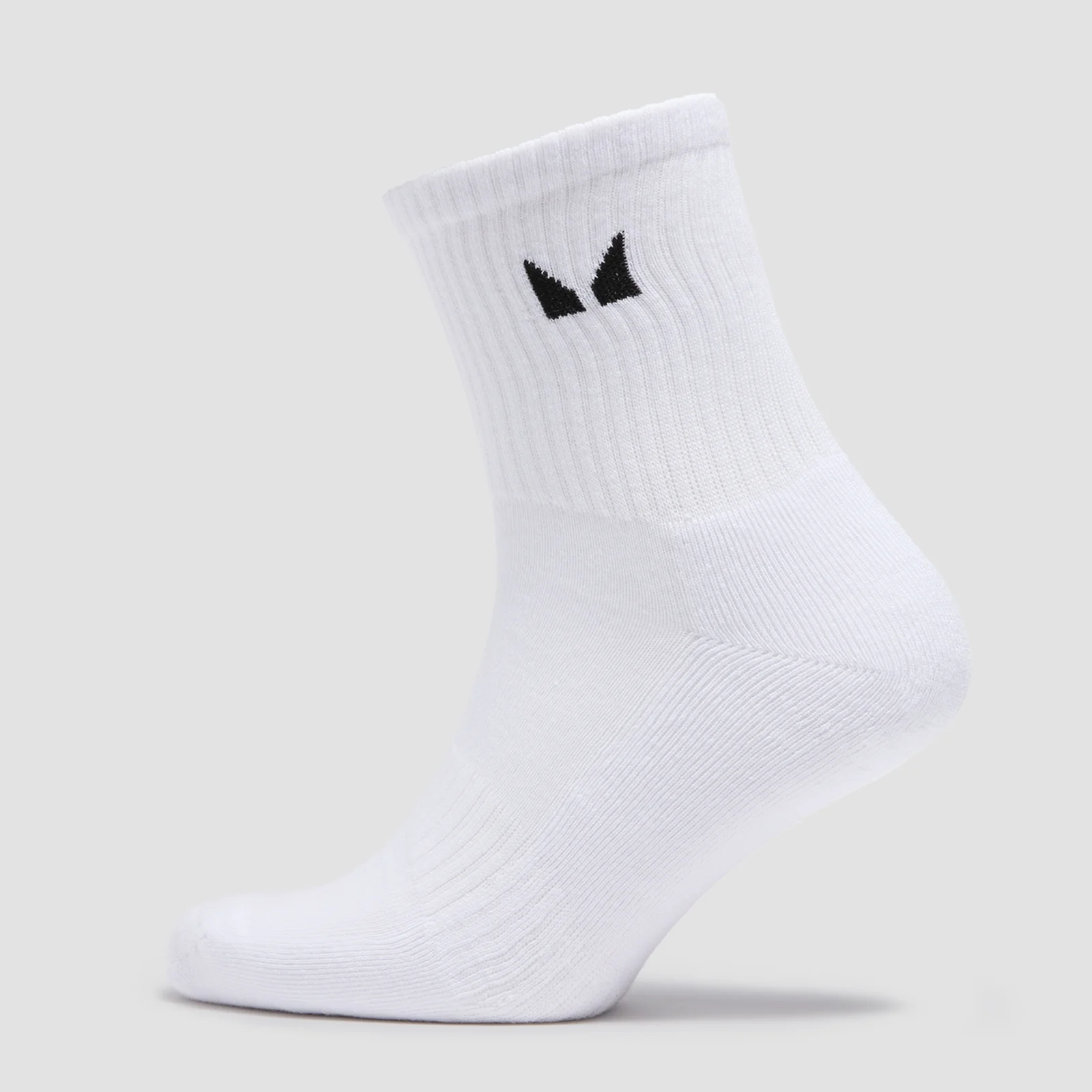 MP Unisex Crew Socks (3 Pack) - Black/White - UK 2-5 Image 3