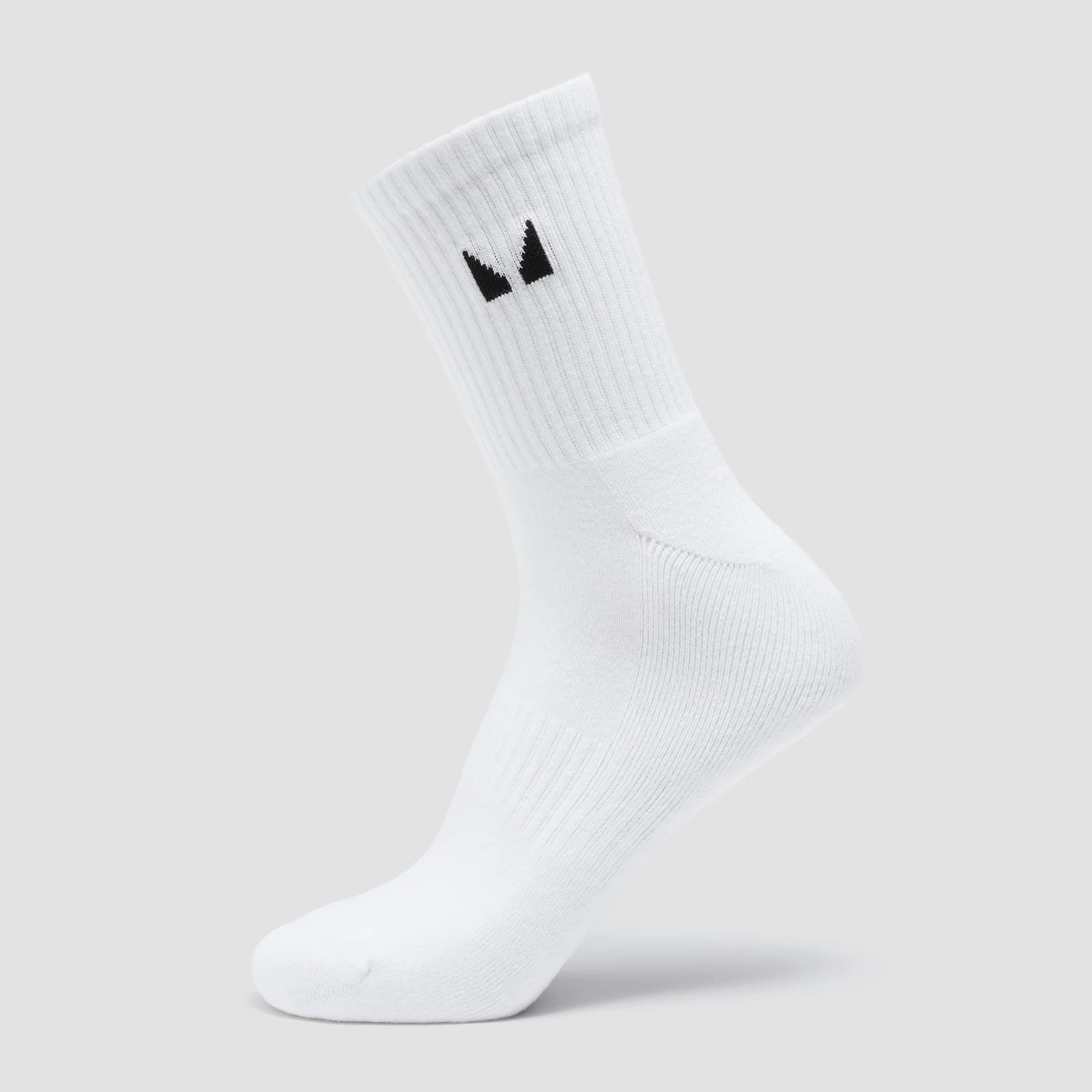 MP Unisex Crew Socks (3 Pack) - White/Black/Grey Marl - UK 2-5 Image 2