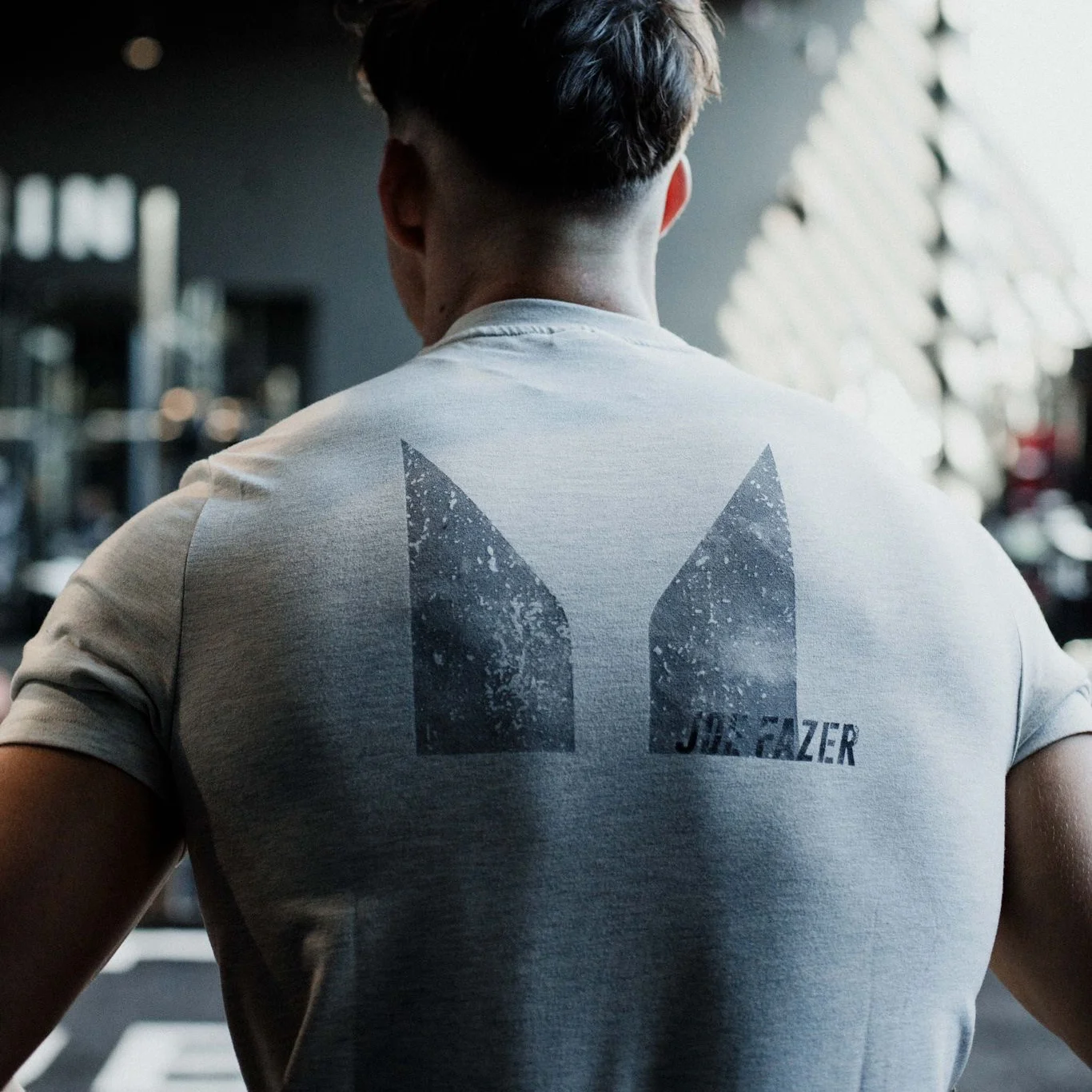 MP Men's Joe Fazer Muscle Fit Graphic T-Shirt - Grey Marl - S Image 2