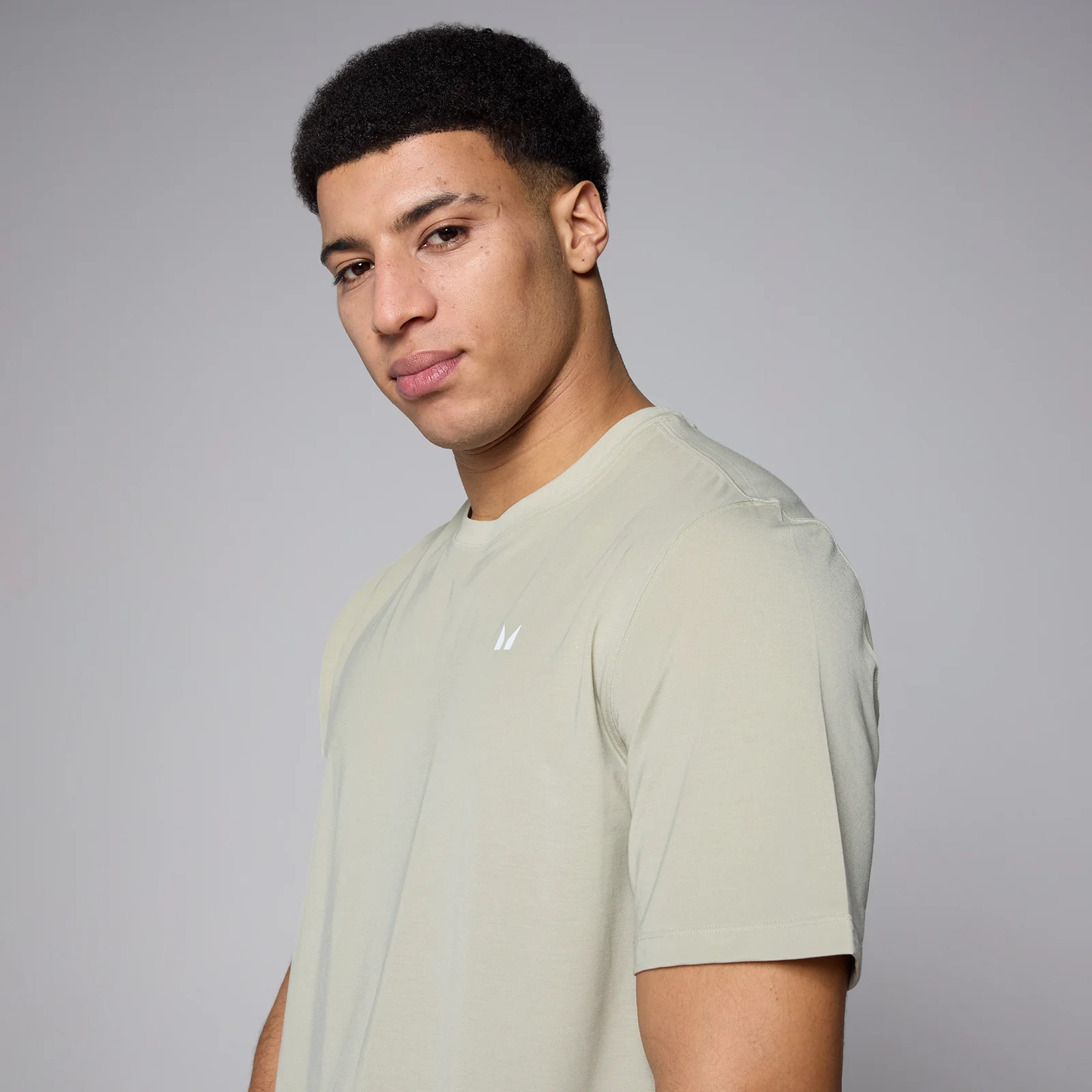 MP Men's Tempo Graphic Oversized T-Shirt - Salt Grey - XS Image 4