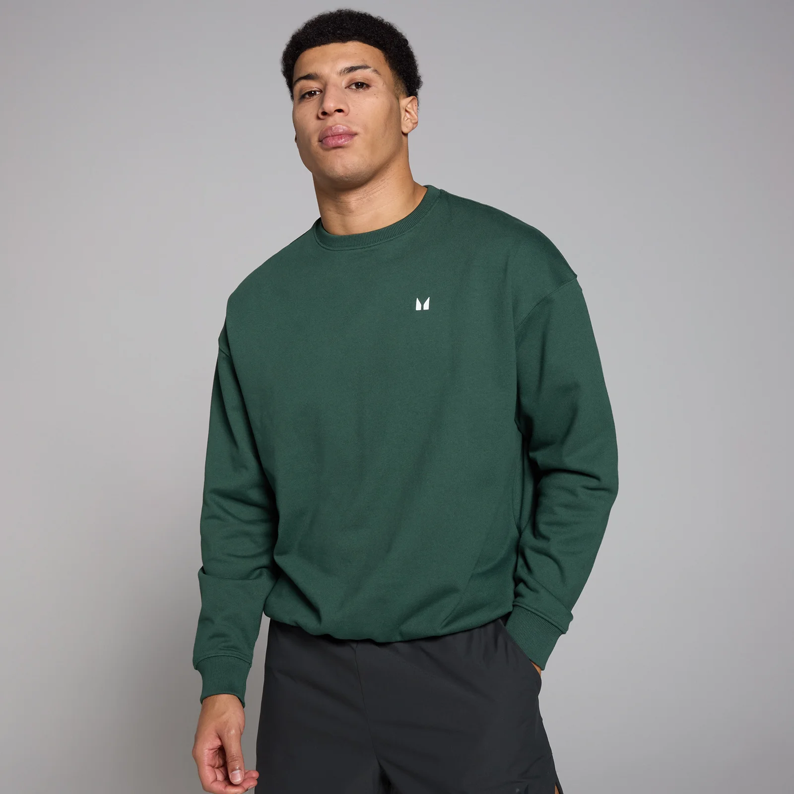 MP Men's Tempo Oversized Graphic Sweatshirt - Deep Green - L Image 2