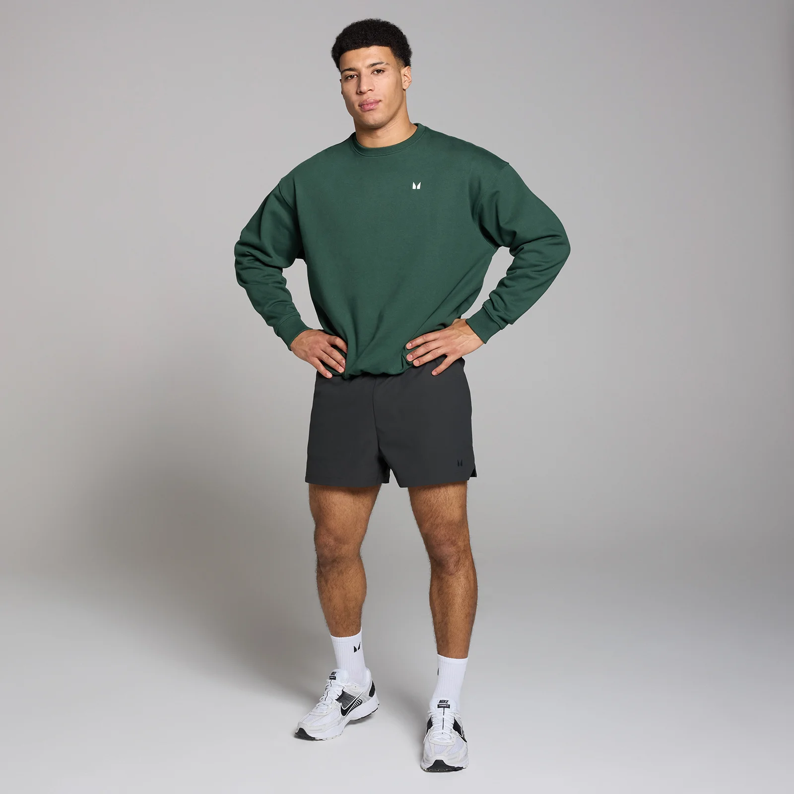 MP Men's Tempo Oversized Graphic Sweatshirt - Deep Green - L Image 3