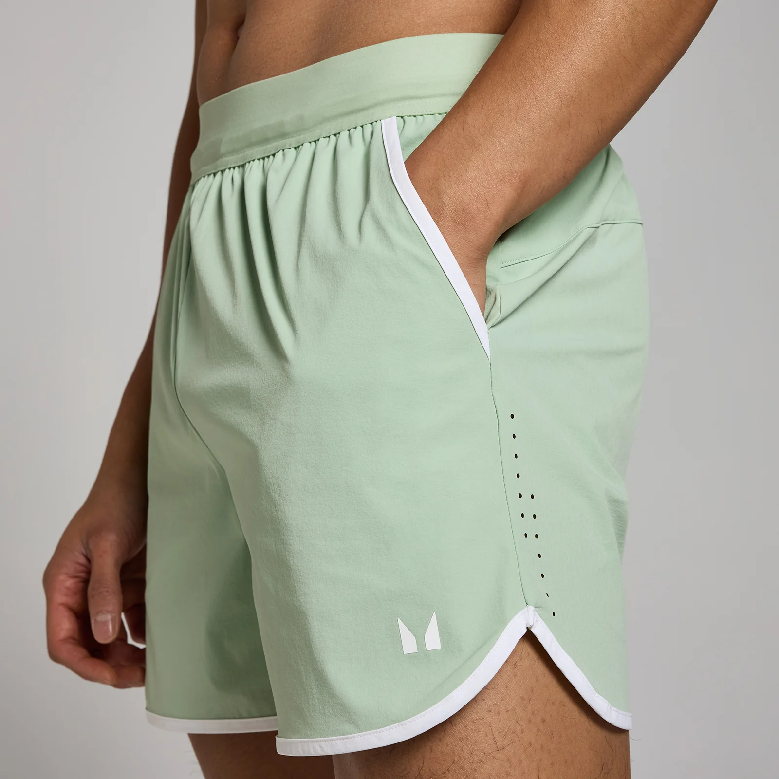 MP Men's Tempo Binding 5" Shorts - Frost Green - XS Image 5