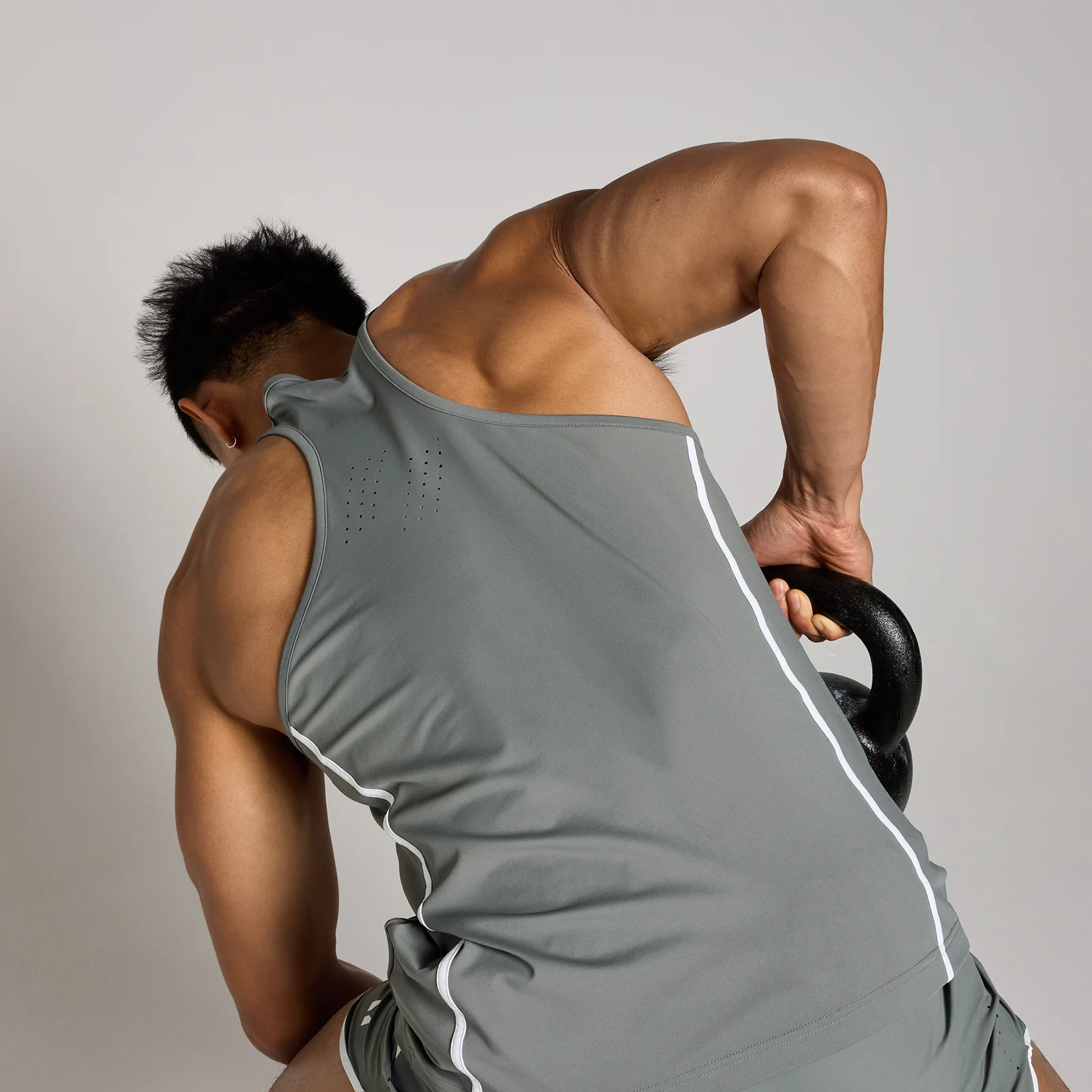 MP Men's Tempo Binding Vest - Rock - XS Image 4