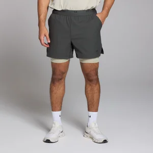 MP Men's Tempo 5" 2-in-1 Shorts - Washed Black - Size XS