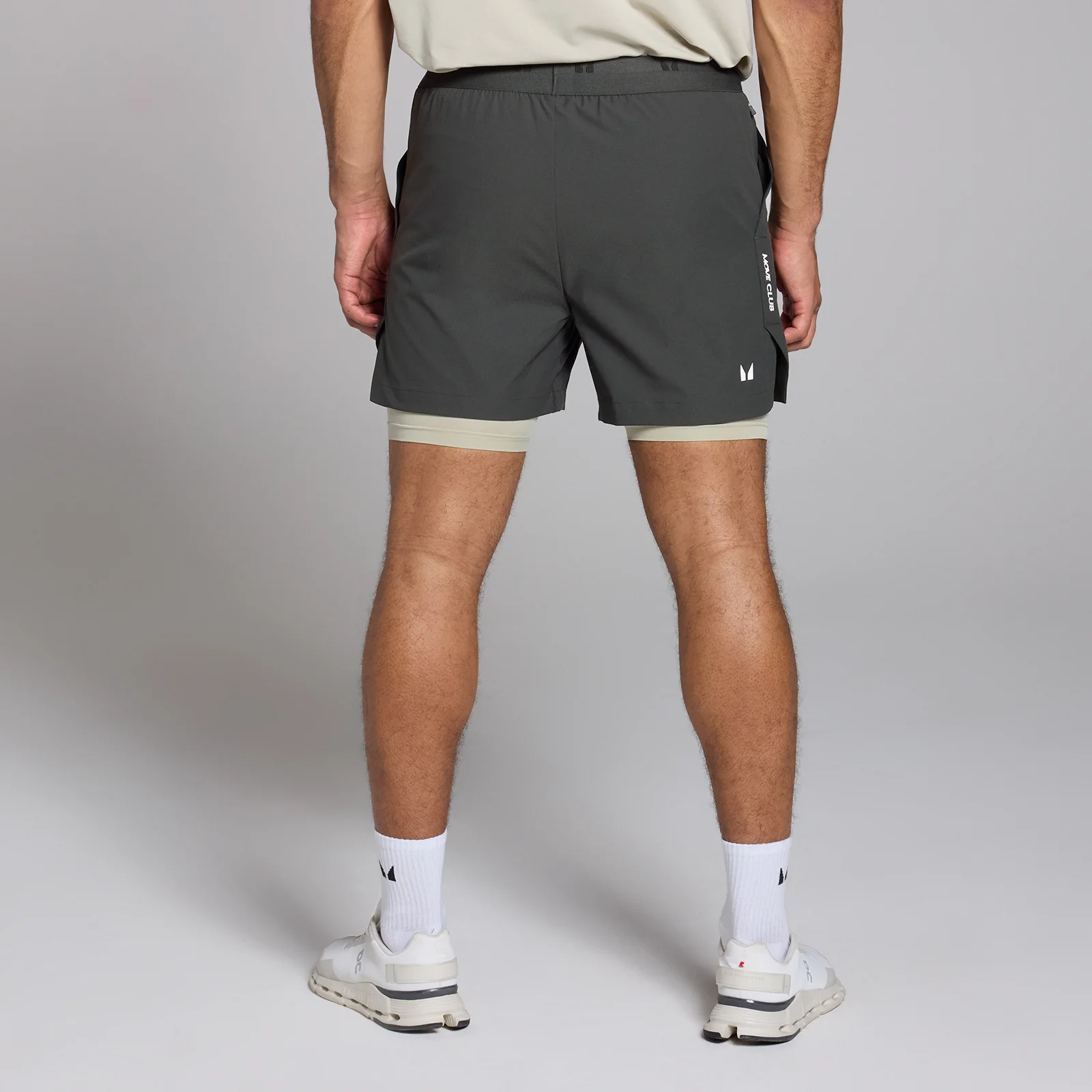 MP Men's Tempo 5" 2-in-1 Shorts - Washed Black - XS Image 2