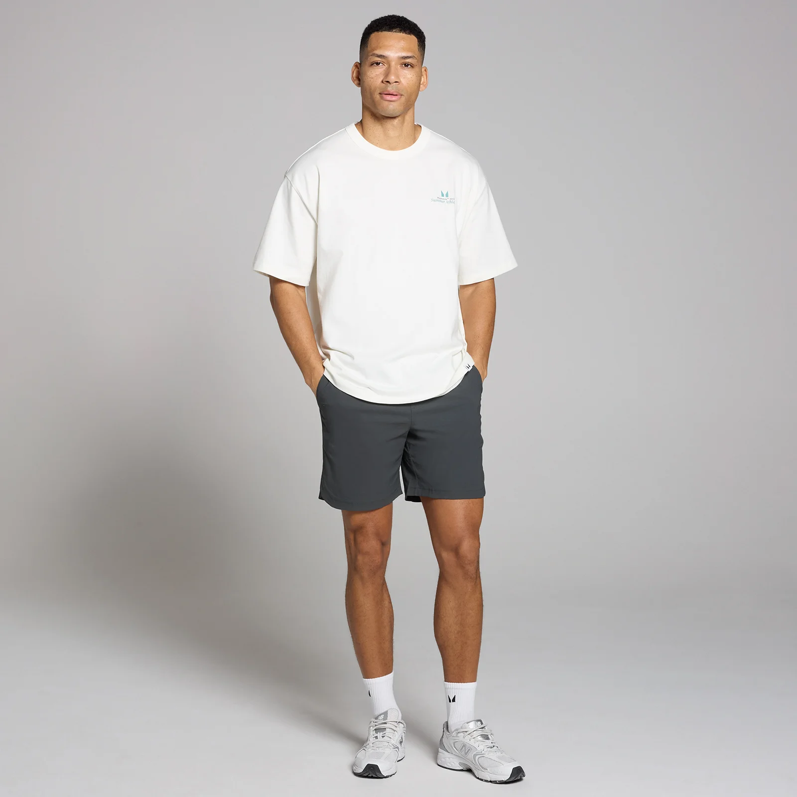 MP Men's Retro Woven Shorts - Washed Black - XS Image 3