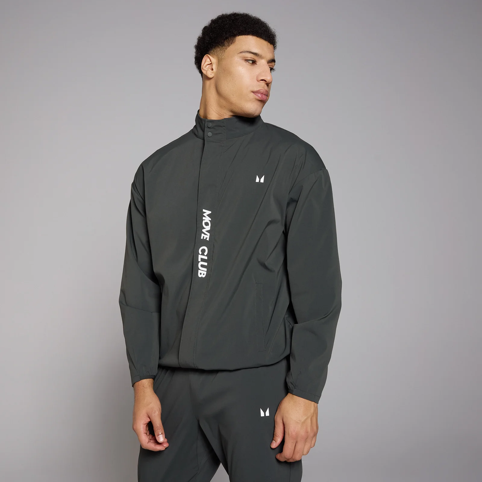 MP Men's Tempo Graphic Nylon Jacket - Washed Black - XS Image 1