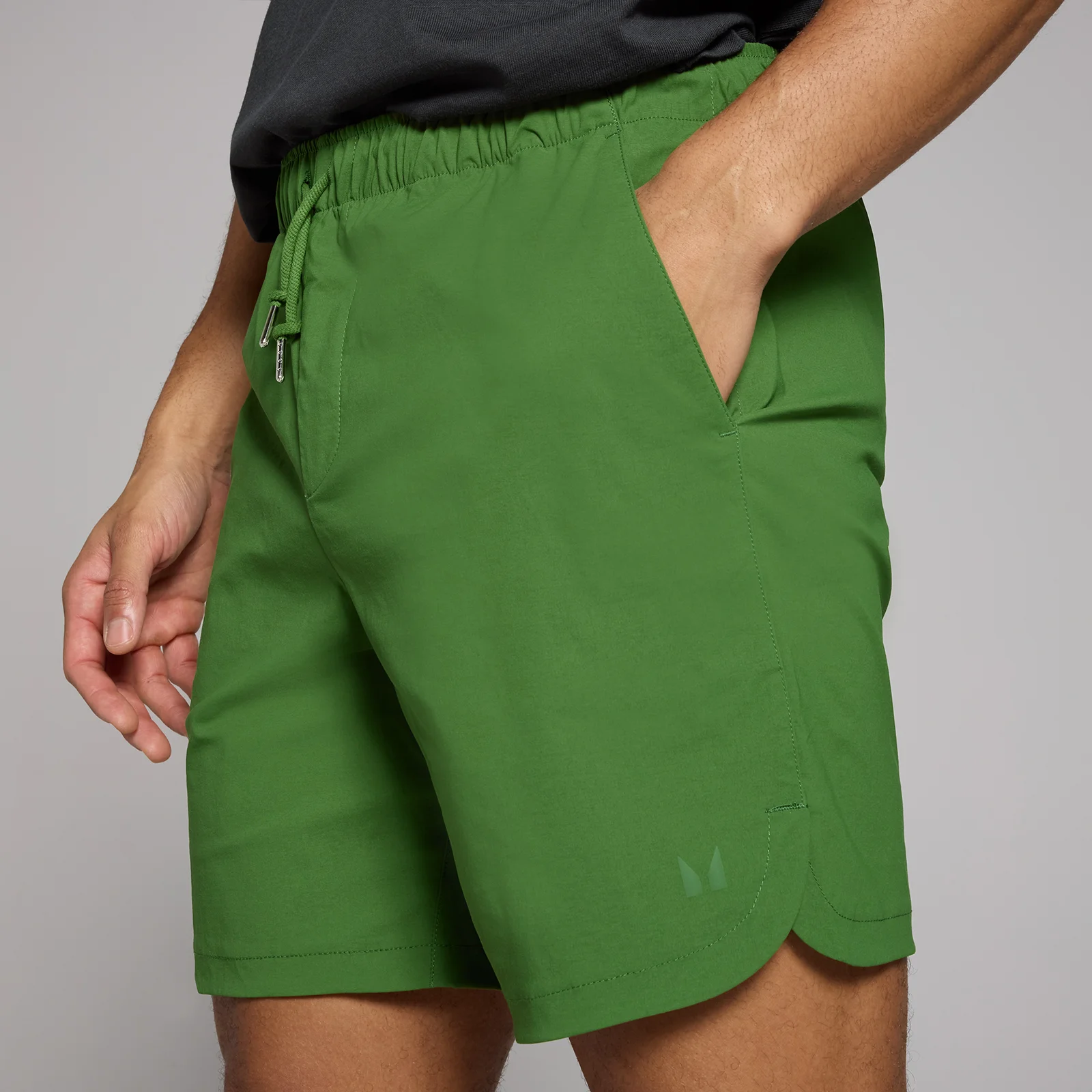 MP Men's Retro Woven Shorts - Dark Pine - XS Image 4