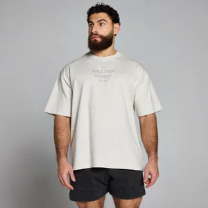 MP Origin Washed Graphic T-Shirt - Grey Marl - Size XXS-XS