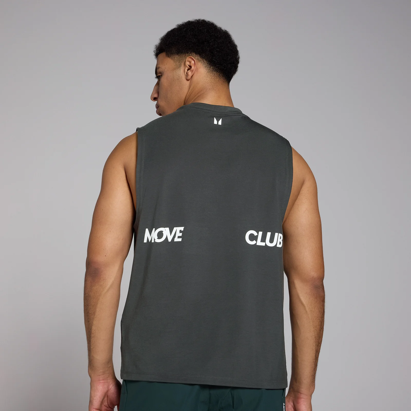 MP Men's Tempo Graphic Oversized Tank - Washed Black - XS Image 1