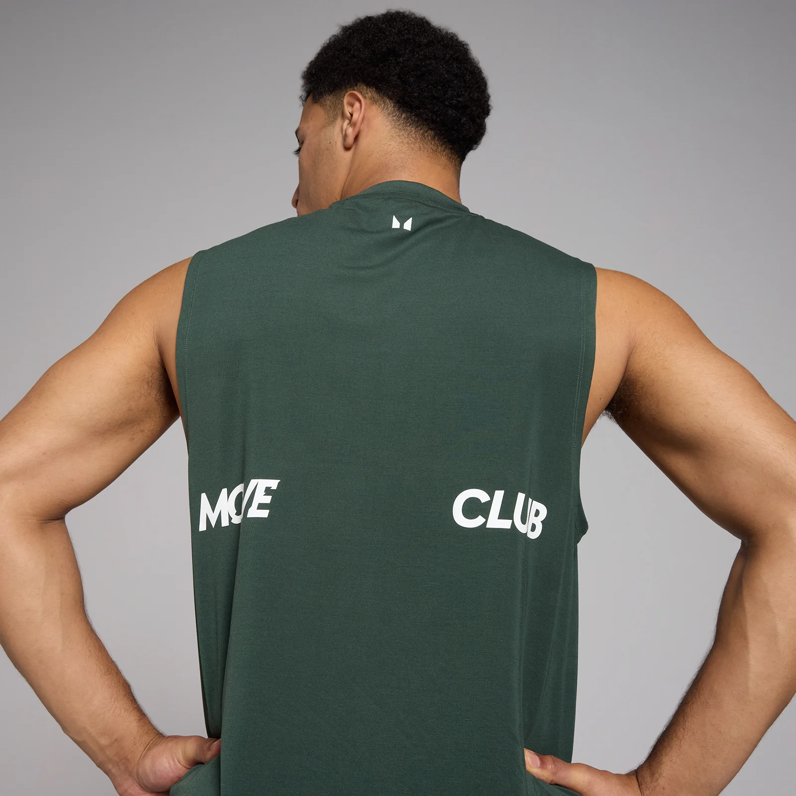MP Men's Tempo Graphic Oversized Tank - Deep Green - XS Image 5