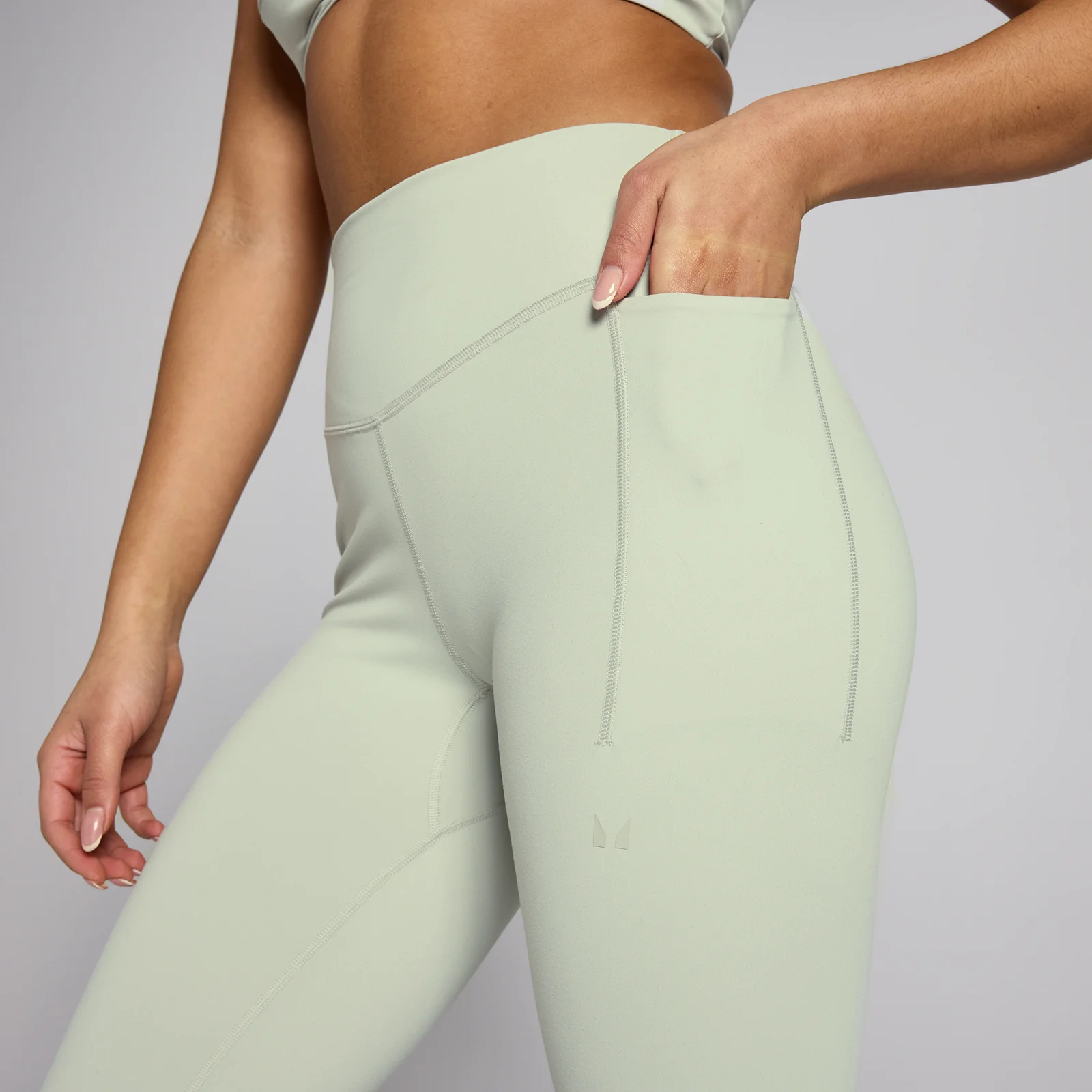 MP Women's Tempo Sculpt Training Leggings - Mineral Green - XL Image 5