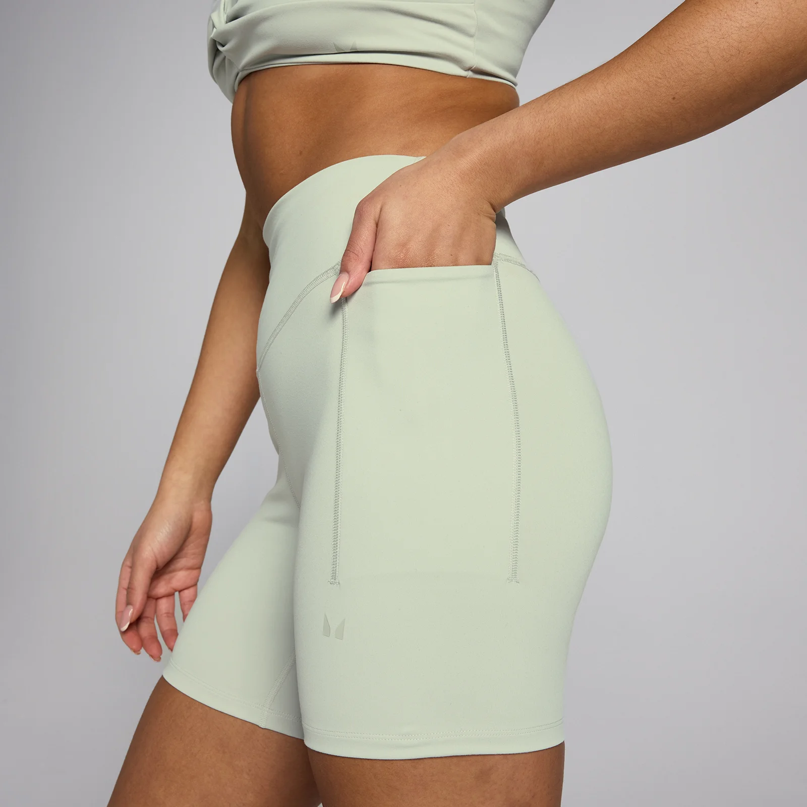 MP Women's Tempo Sculpt Training Shorts - Mineral Grey - S Image 4