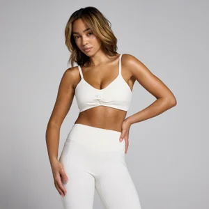 MP Women's Tempo Sculpt Twist Front Sports Bra - Natural Cotton - Size XXL