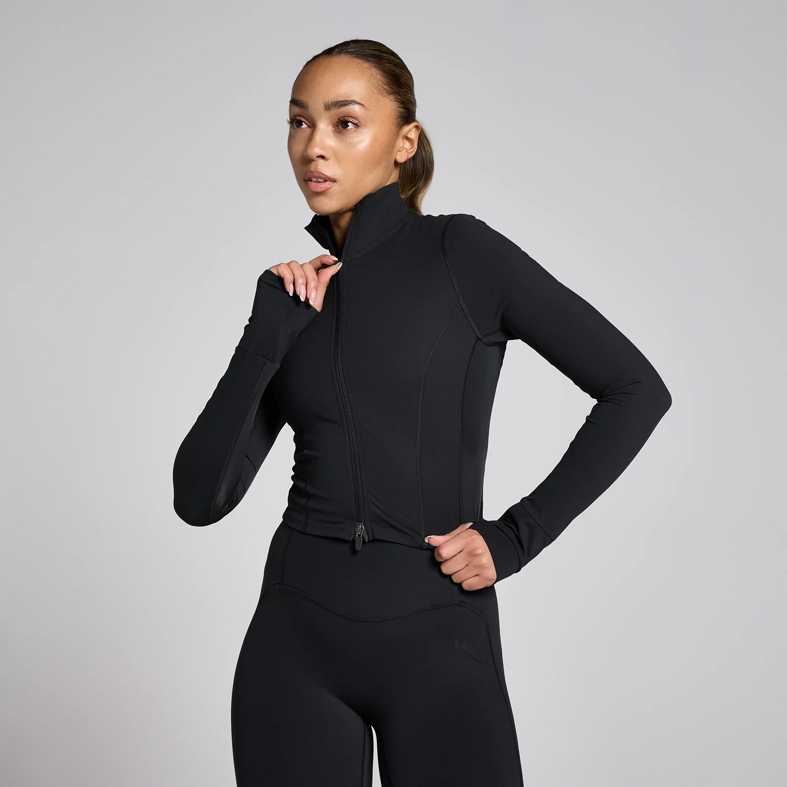 MP Women's Tempo Studio Cropped Jacket - Black - XXL Image 5